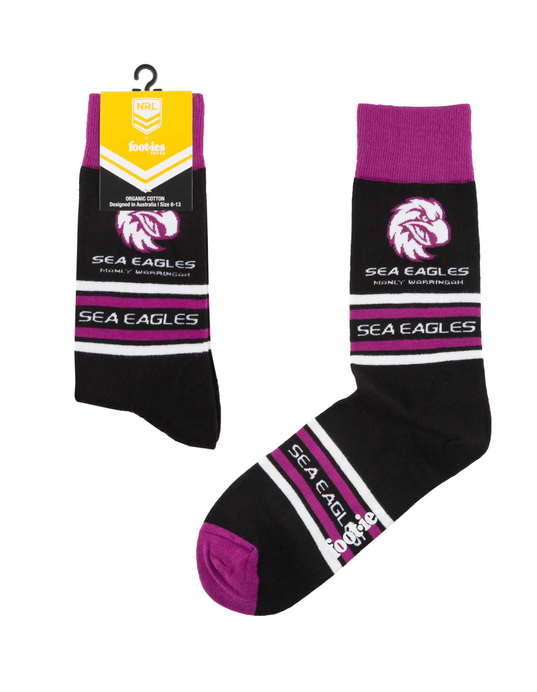 Manly-Warringah Sea Eagles Stripe Organic Cotton Socks