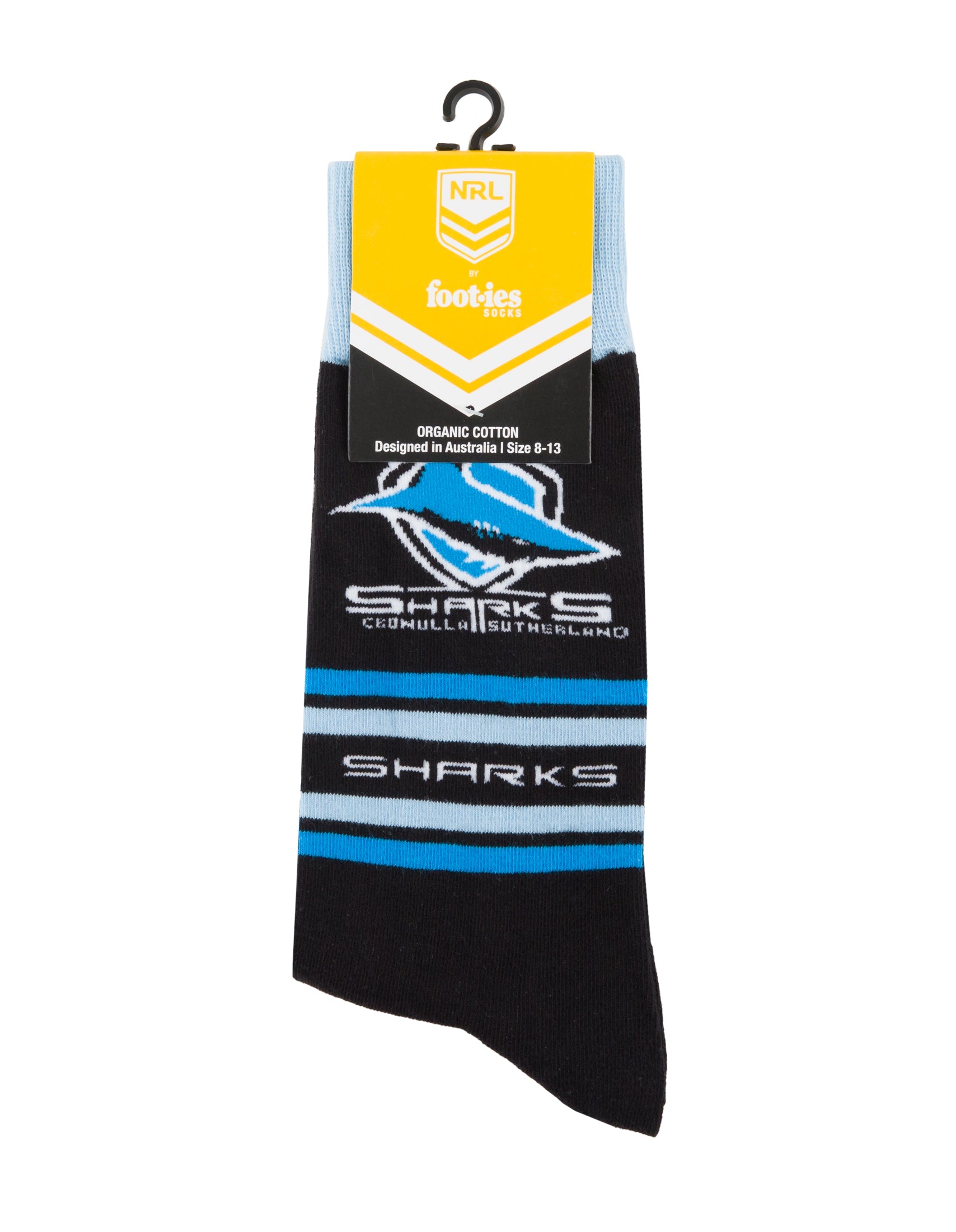 Cronulla Sharks Stripe Organic Cotton Socks