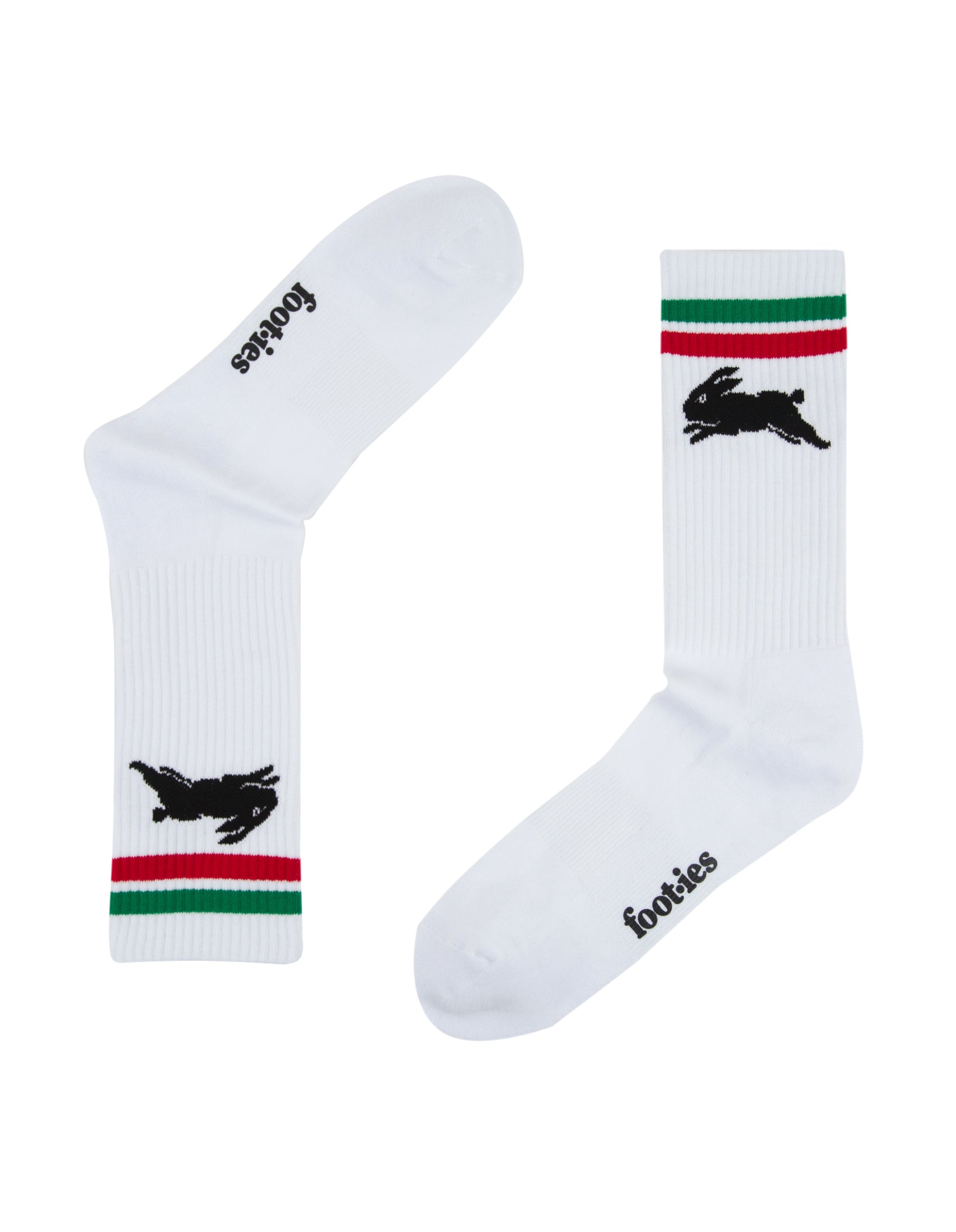 South Sydney Rabbitohs Logo Sneaker Socks 2 Pack
