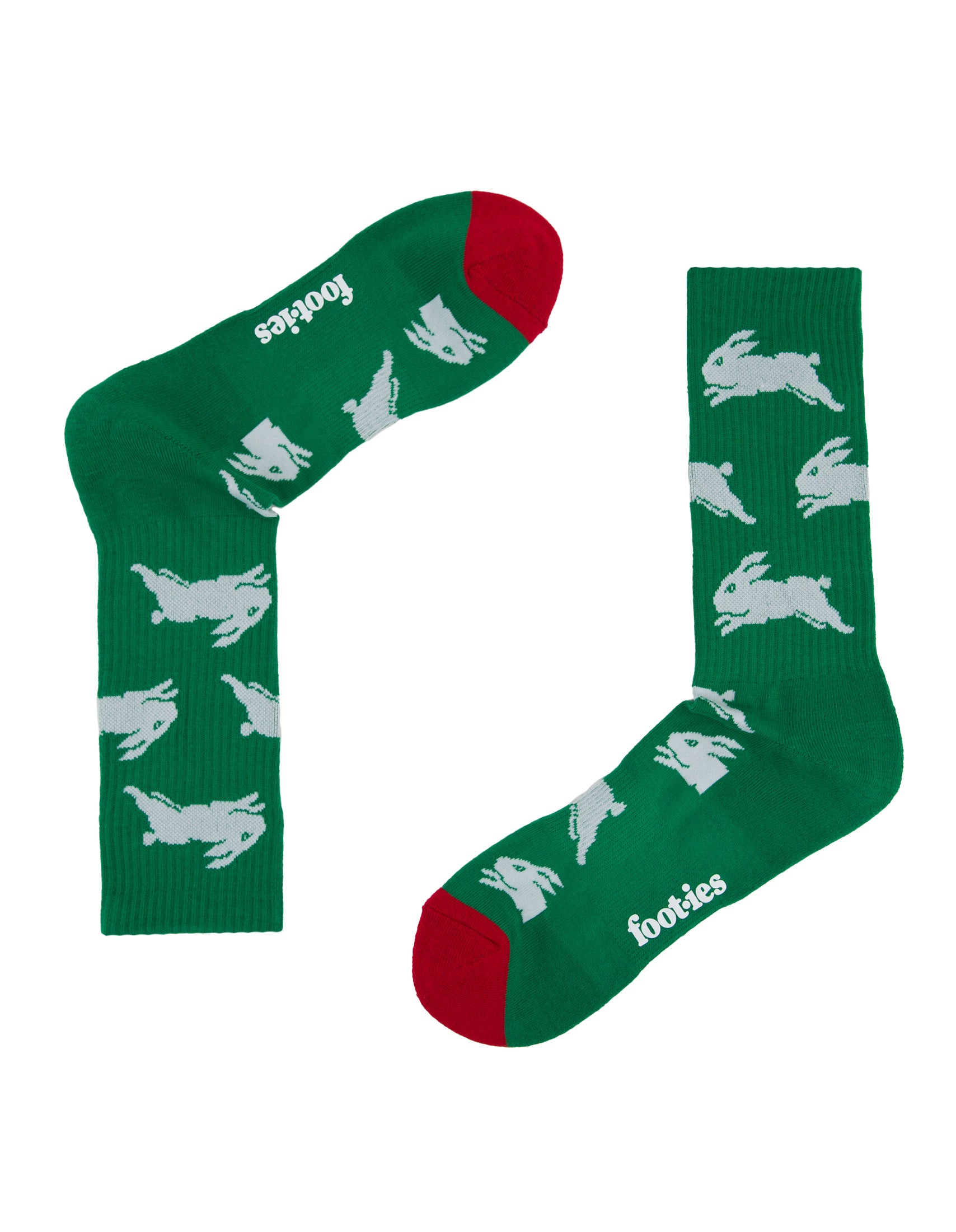 South Sydney Rabbitohs Logo Sneaker Socks 2 Pack
