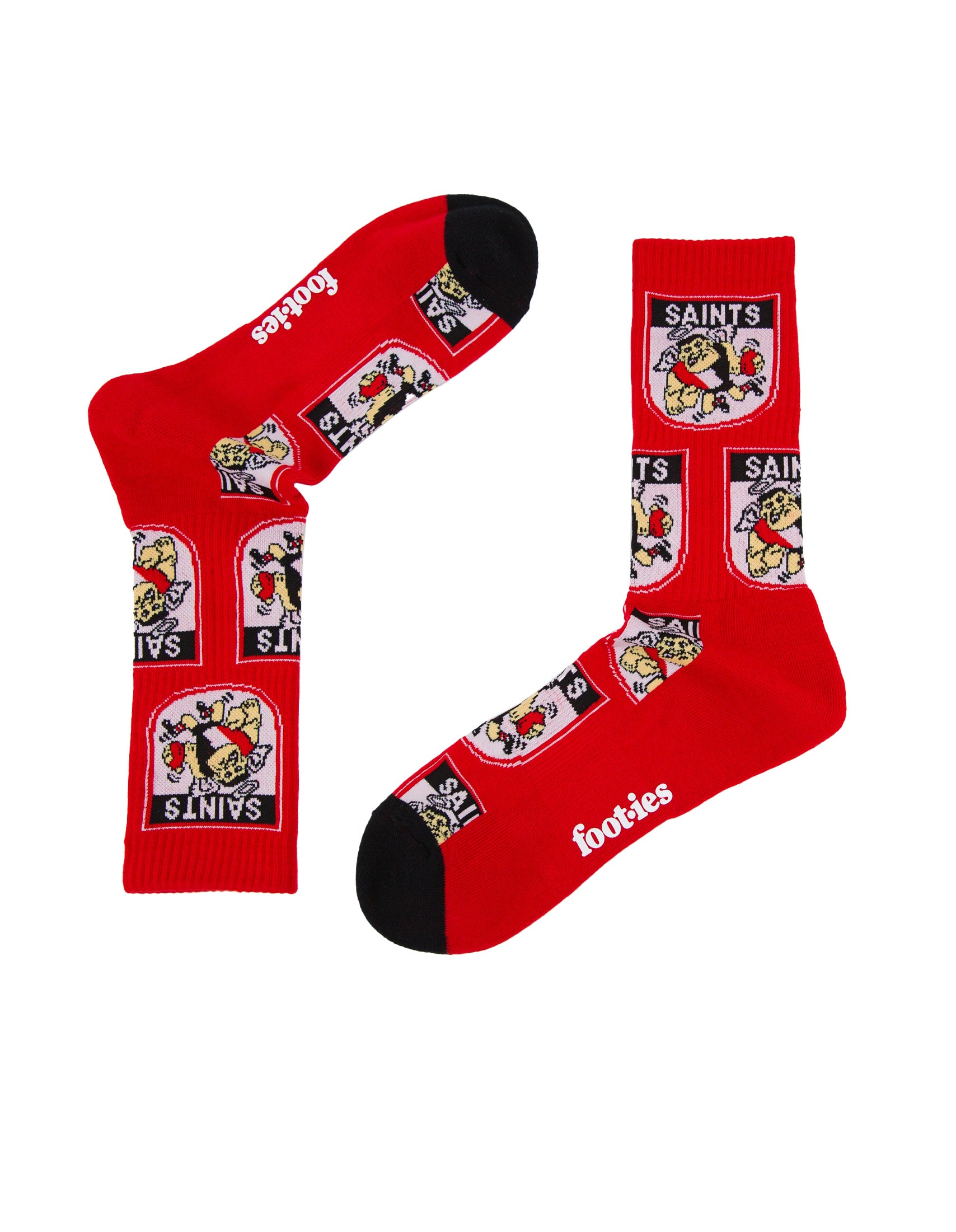 St Kilda Saints Retro Sneaker Sock 2 Pack