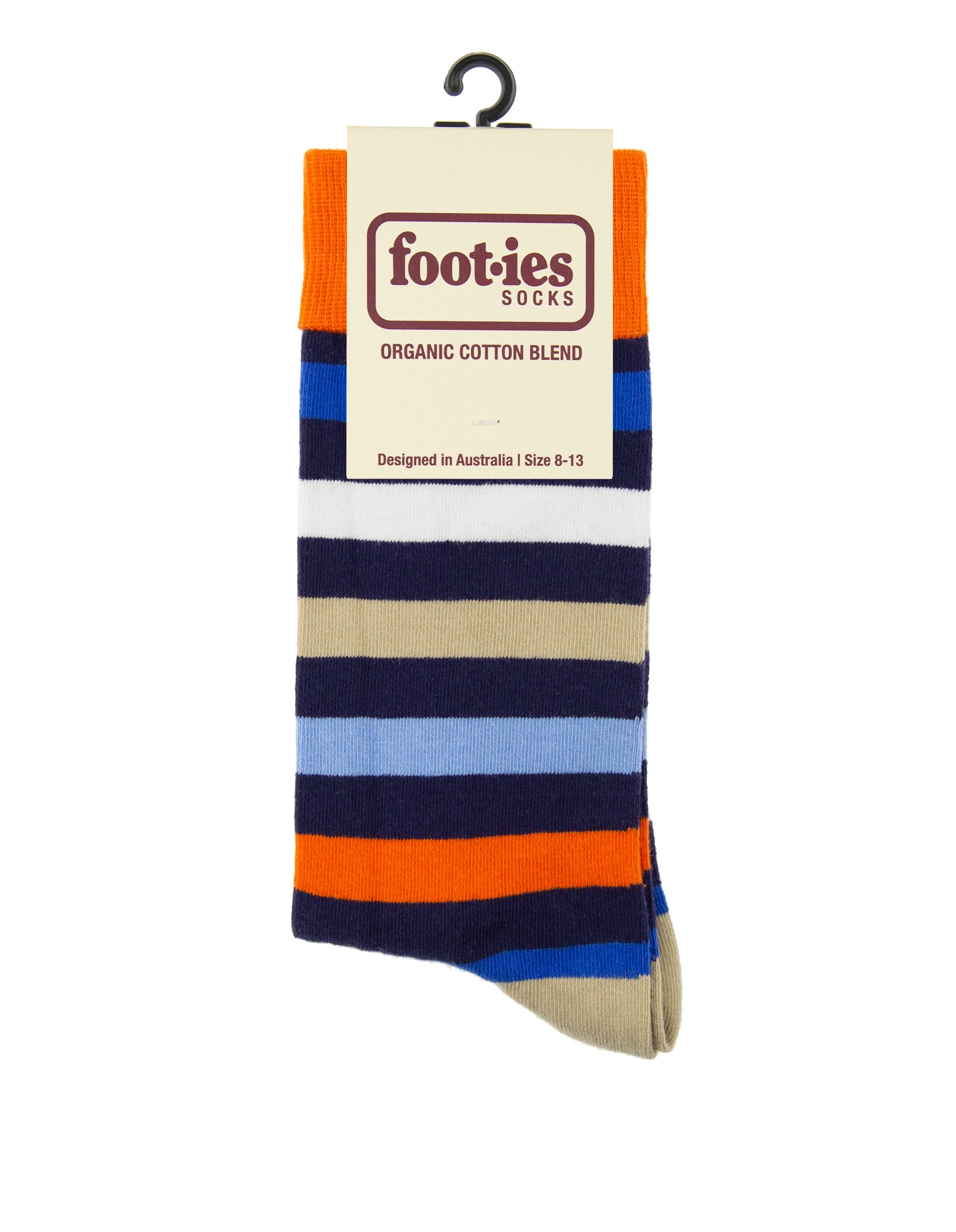 Red Super Stripe Organic Cotton Socks