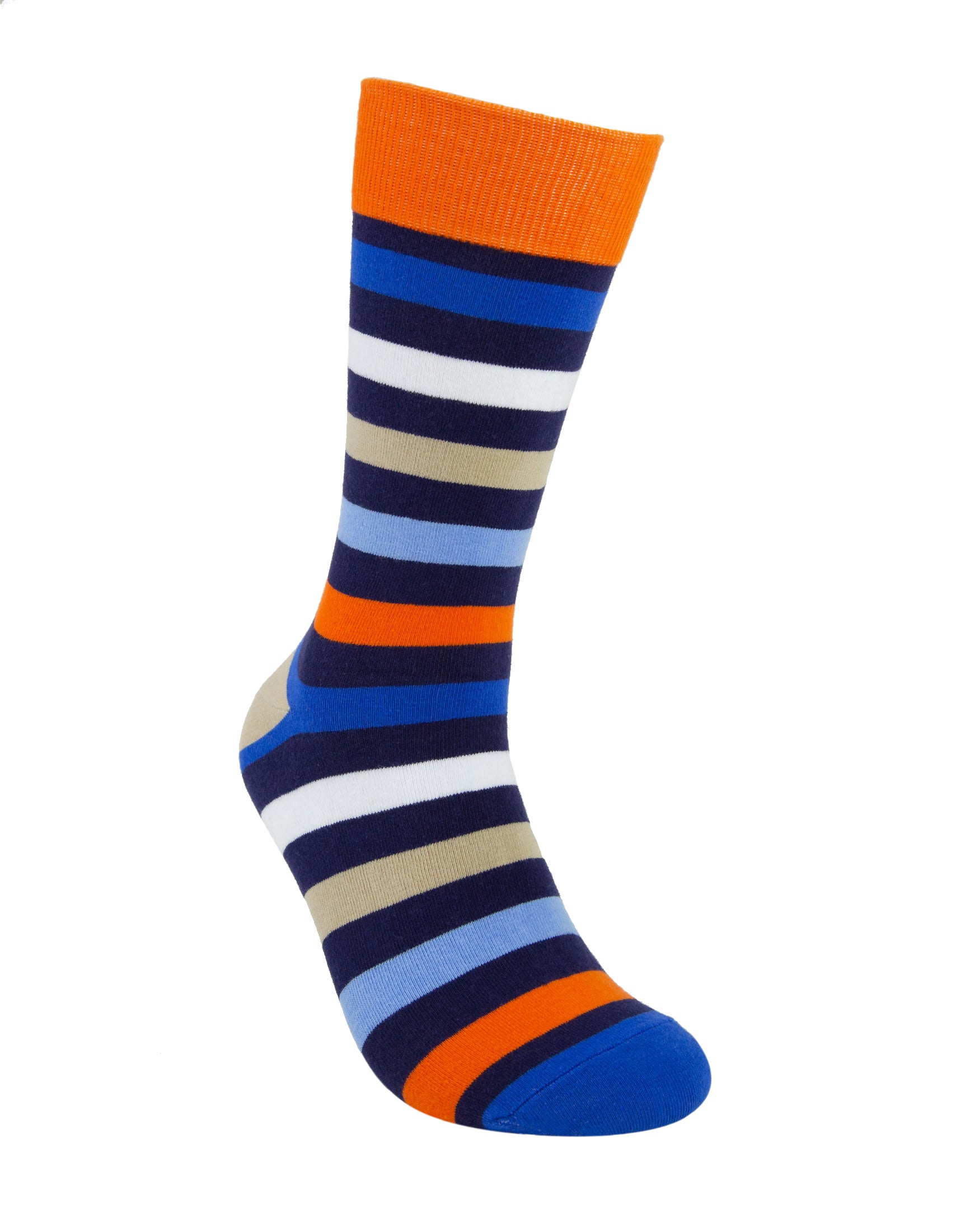 Red Super Stripe Organic Cotton Socks