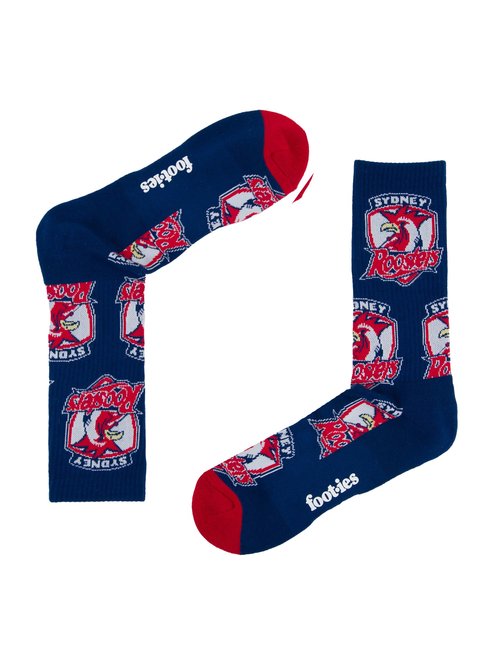 Sydney Roosters Logo Sneaker Socks 2 Pack