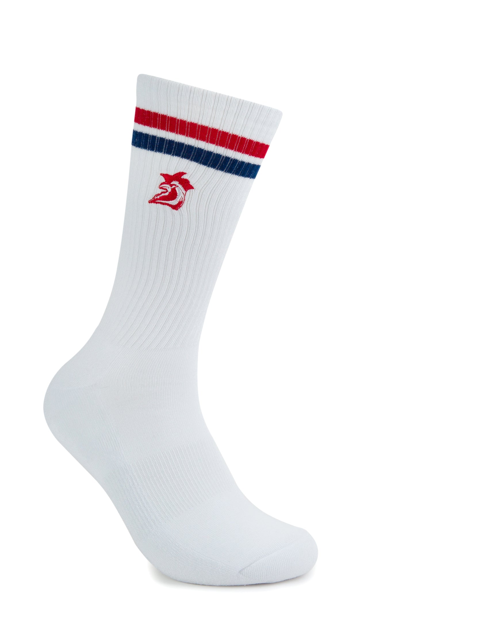 Sydney Roosters Embroidered Sneaker Sock 2 Pack