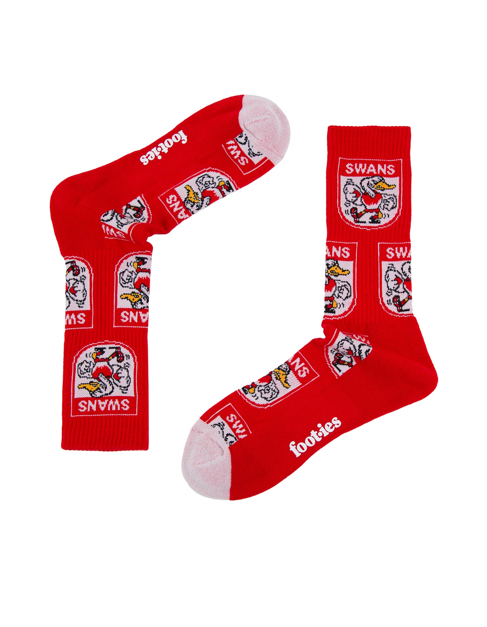 Sydney Swans Retro Sneaker Sock 2 Pack