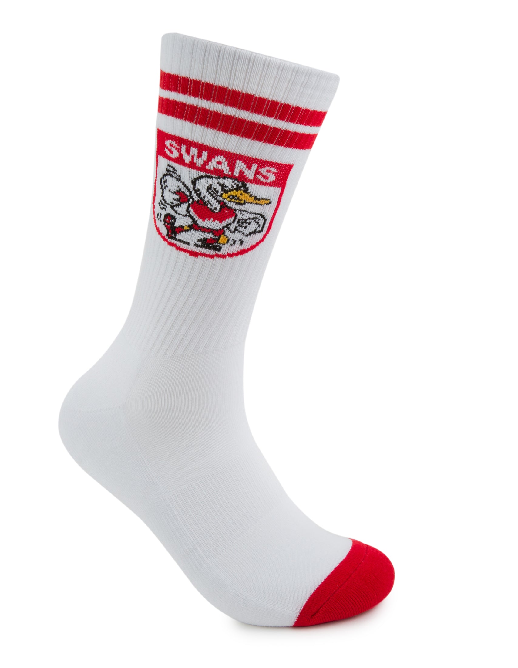 Sydney Swans Retro Sneaker Sock 2 Pack