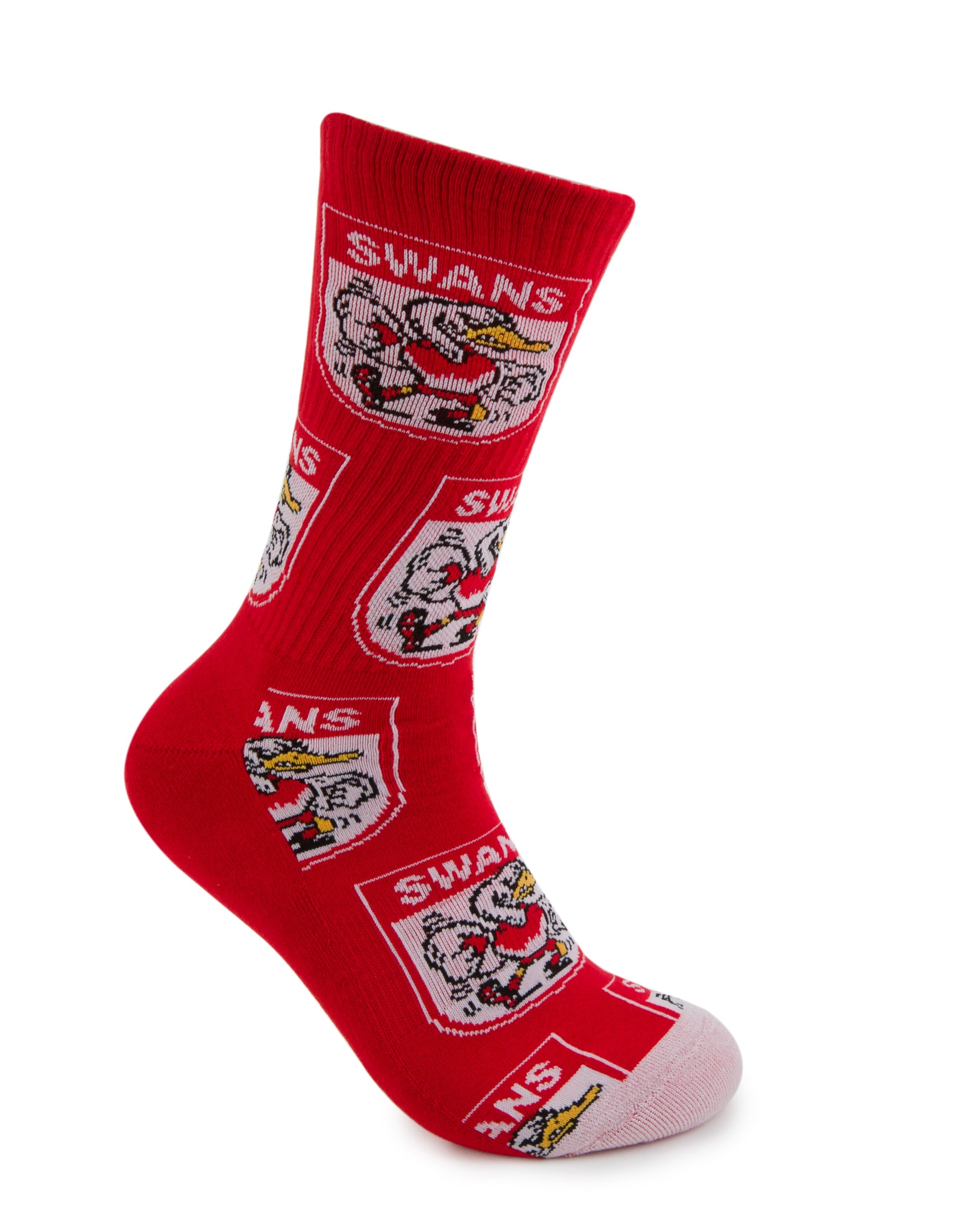 Sydney Swans Retro Sneaker Sock 2 Pack