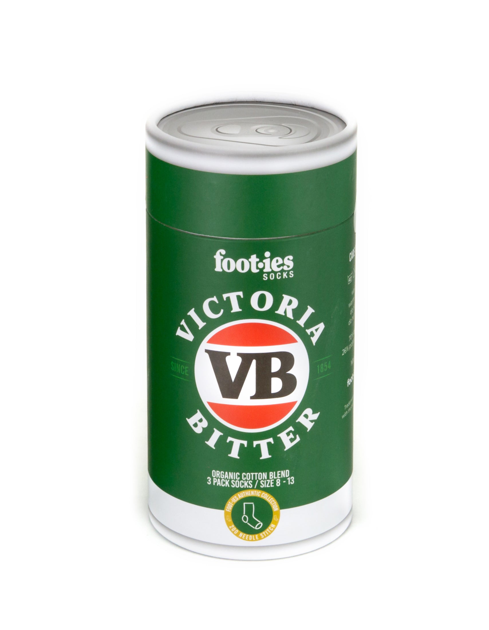 VB Organic Cotton Sock 3 Pack Gift Can