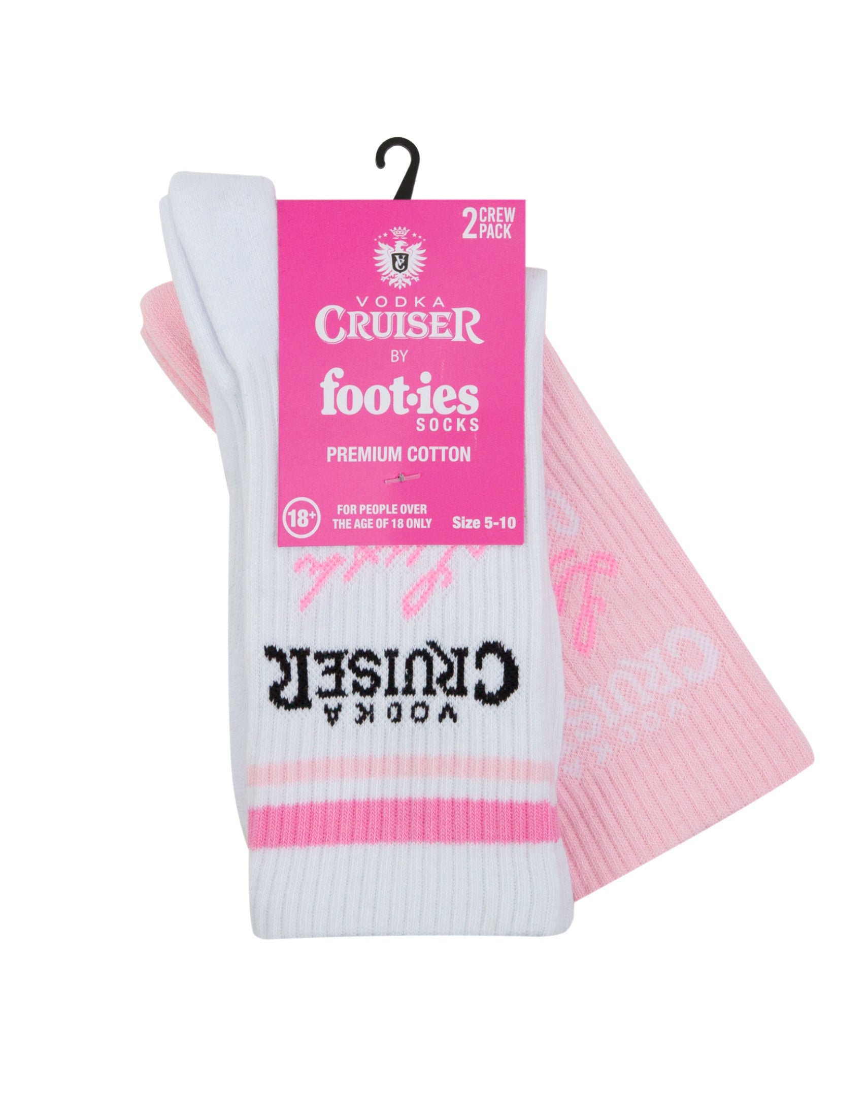 Vodka Cruiser Lush Guava Sneaker Sock 2 Pack
