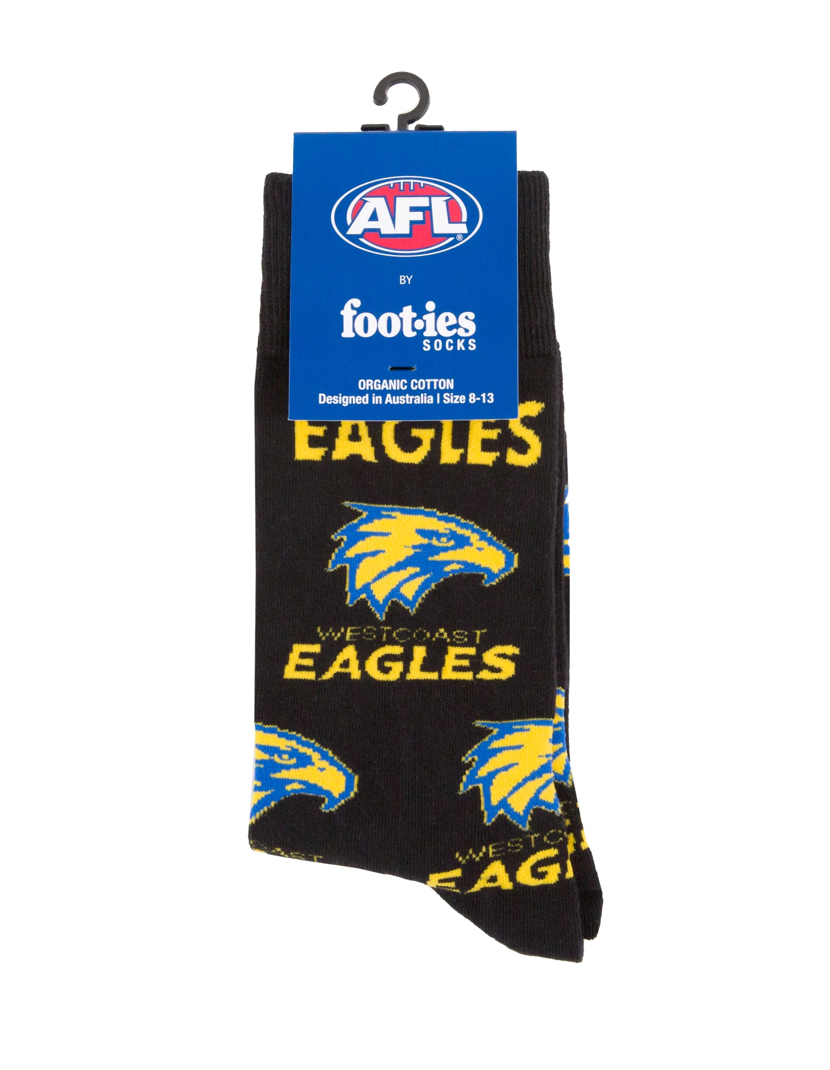 West Coast Eagles Mascot Organic Cotton Socks