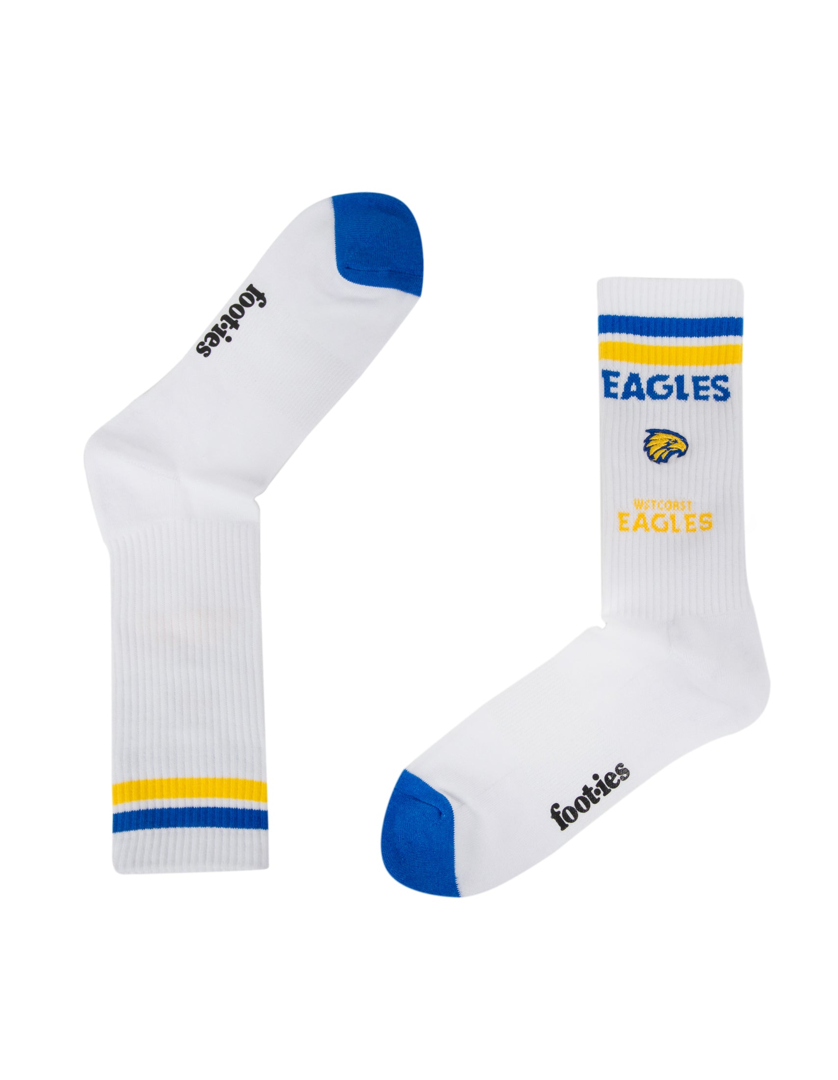 West Coast Eagles Mascot Sneaker 2 Pack Socks