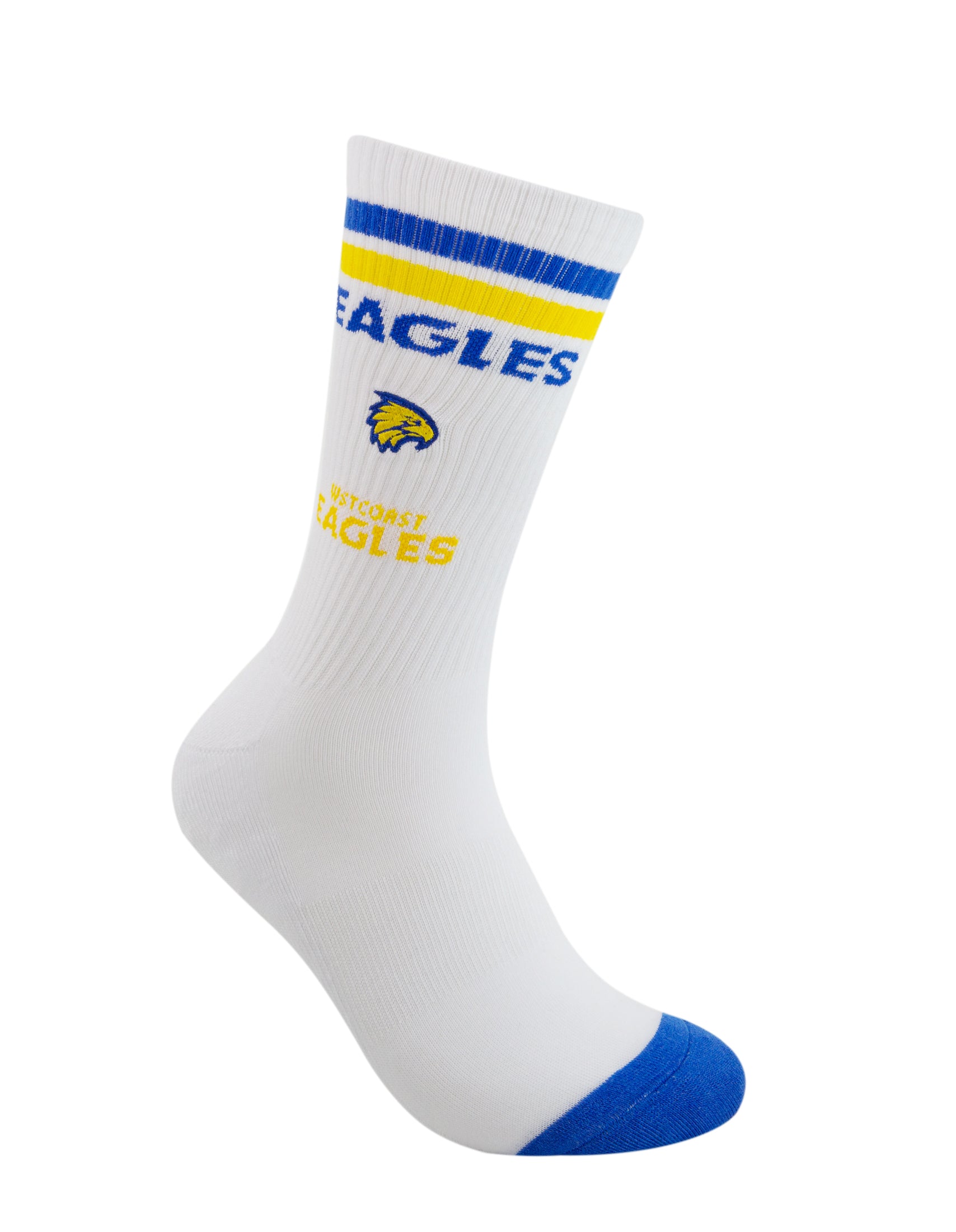 West Coast Eagles Mascot Sneaker 2 Pack Socks