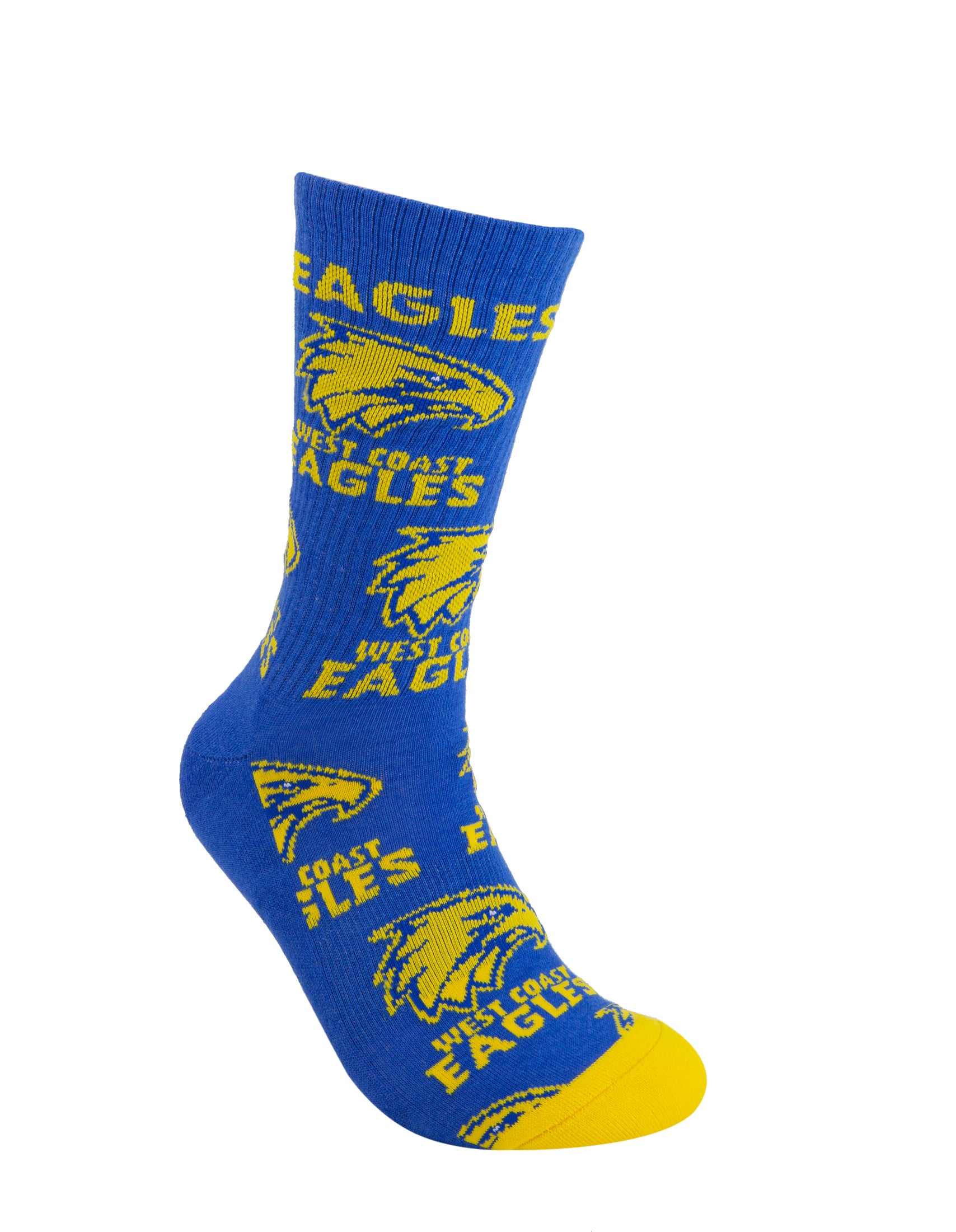 West Coast Eagles Mascot Sneaker 2 Pack Socks