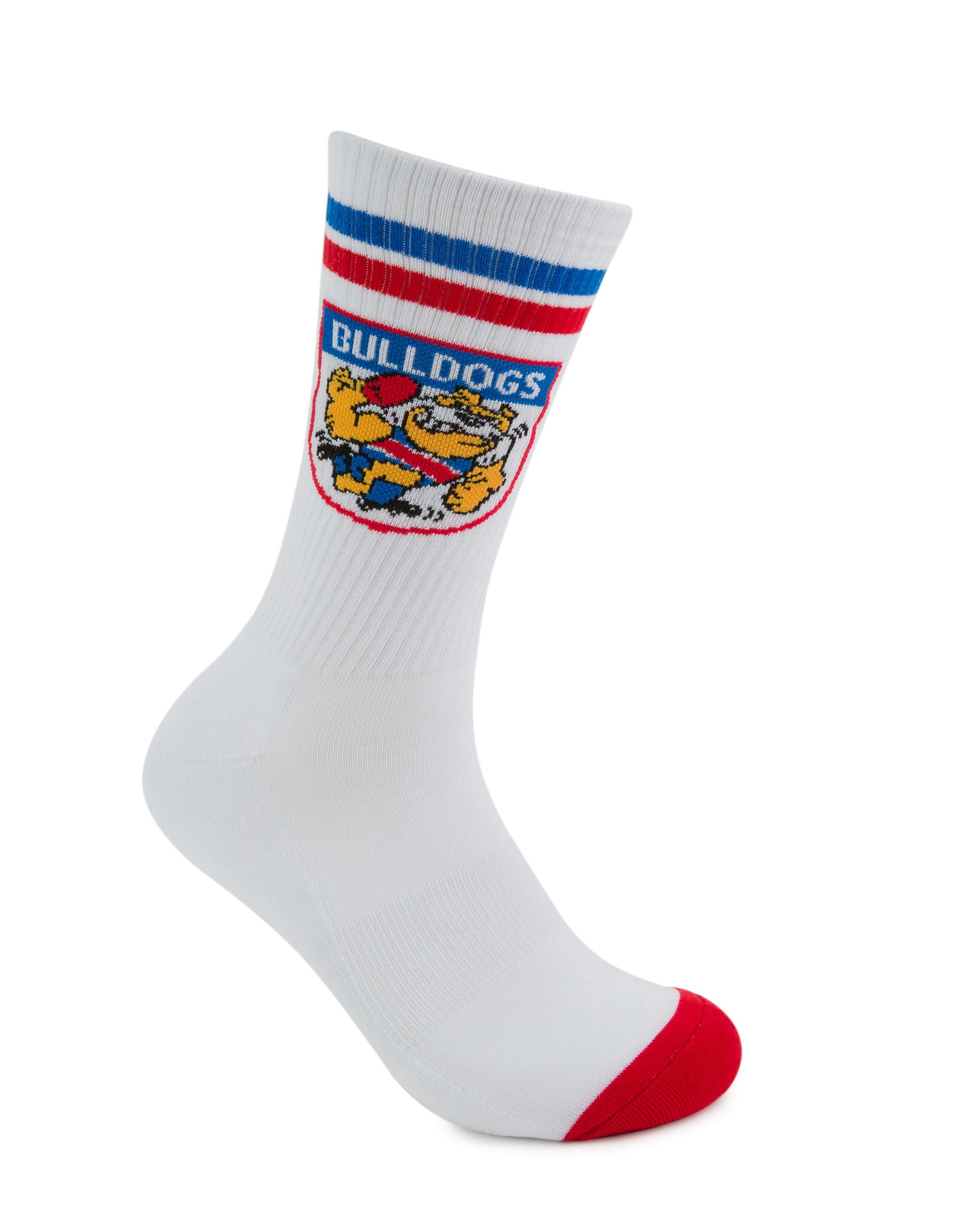 Western Bulldogs Retro Sneaker Sock 2 Pack