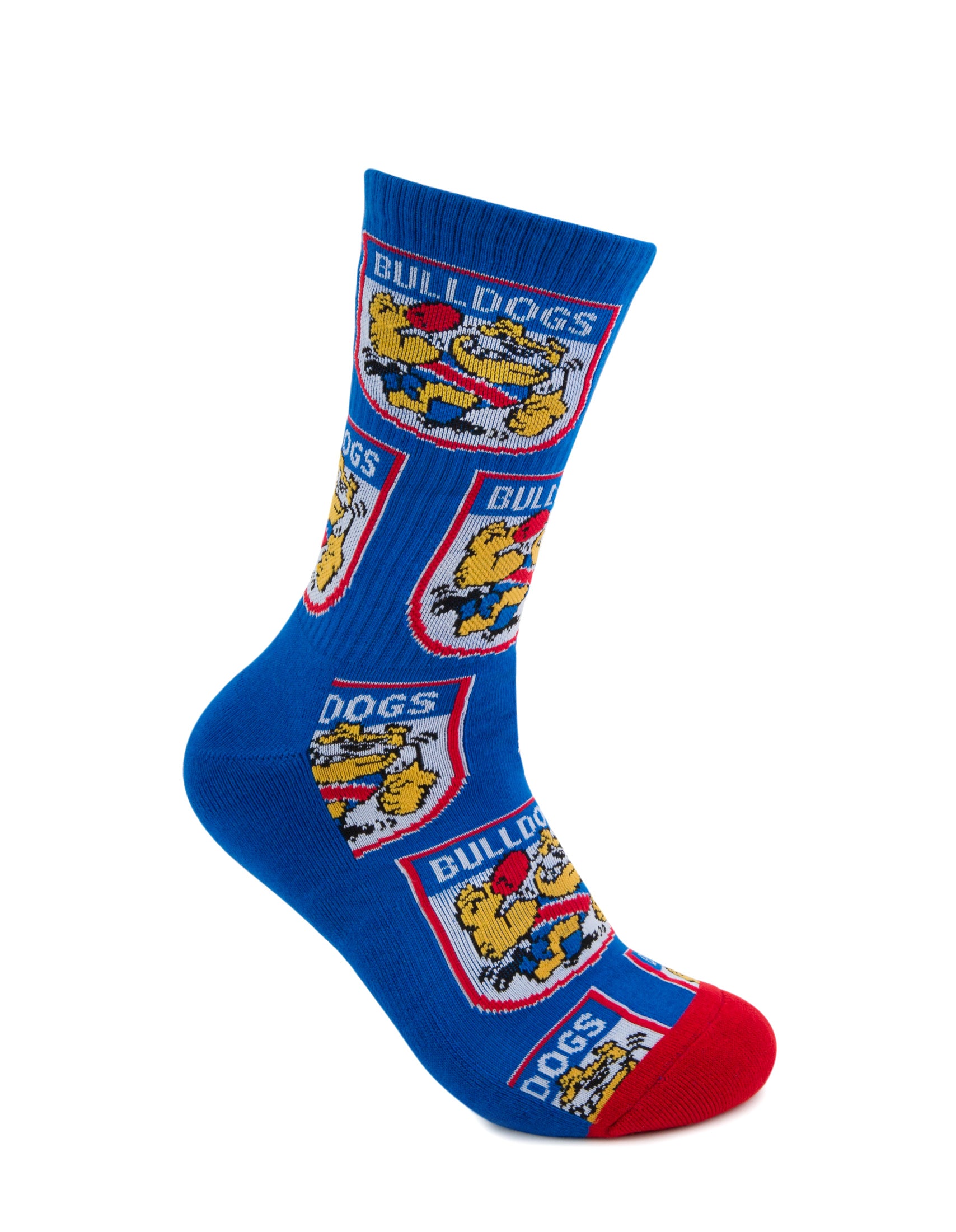 Western Bulldogs Retro Sneaker Sock 2 Pack
