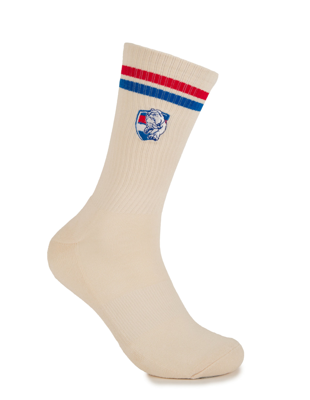 Western Bulldogs Sneaker Sock 2 Pack Giftbox-M/L