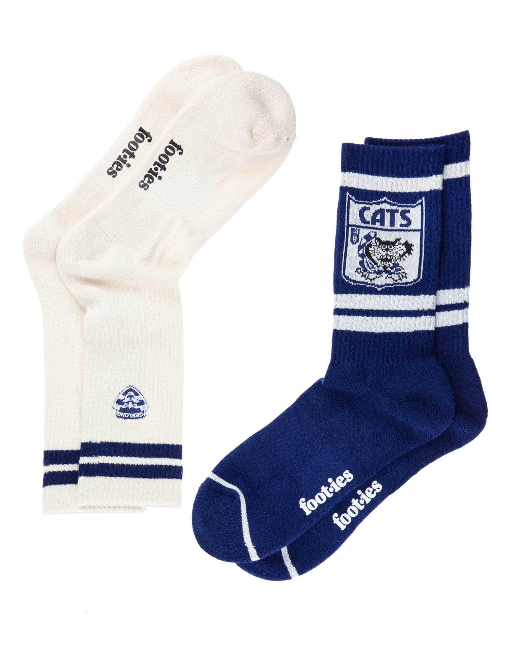 Geelong Cats Icons Sneaker Socks 2 Pack