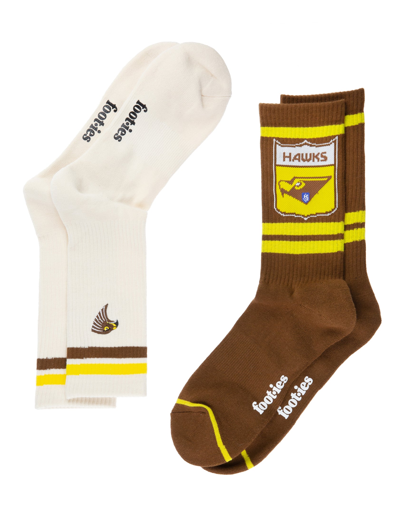 Hawthorn Hawks Icons 2 Pack Sneaker Socks