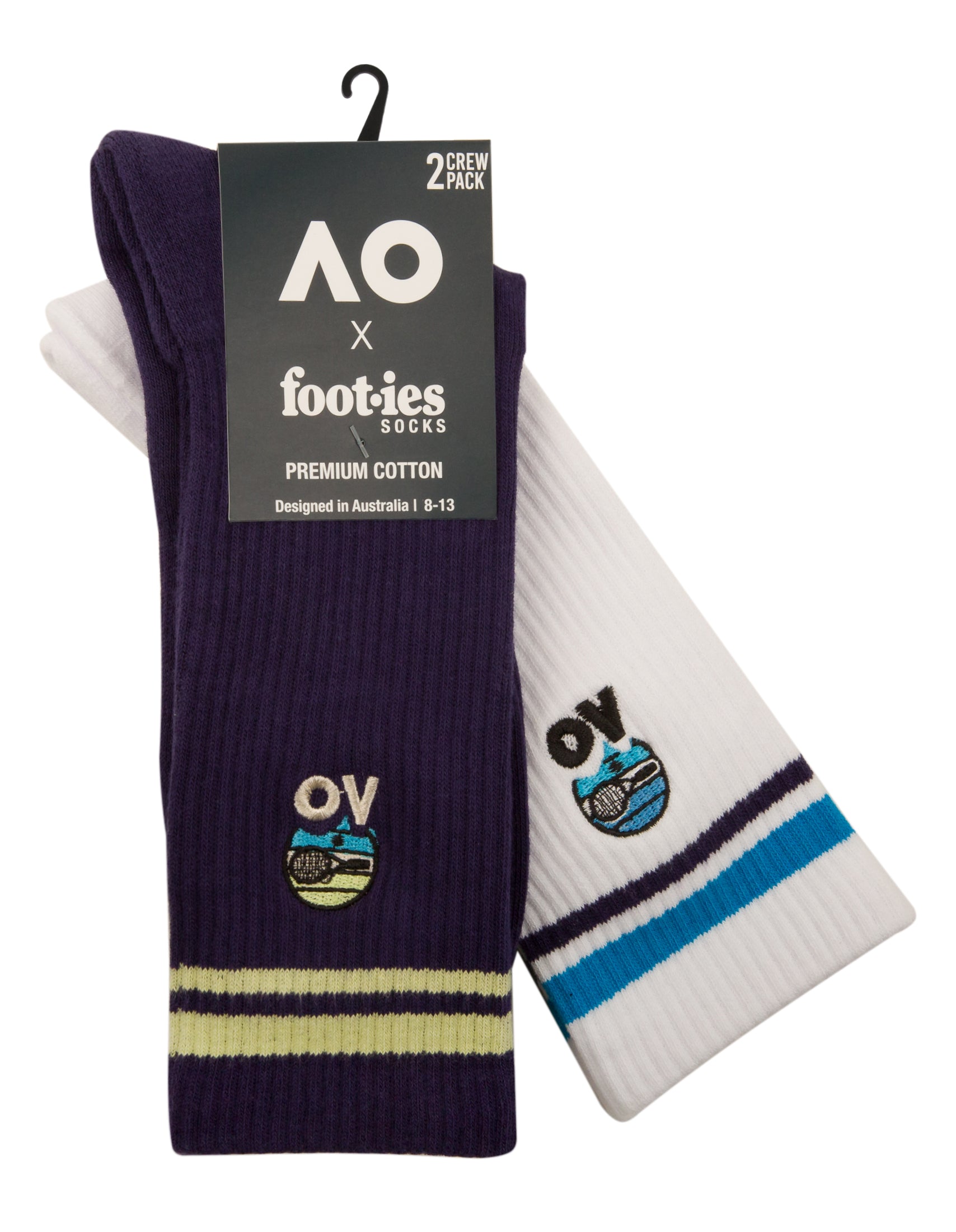 AO Sunset Racket Sneaker Socks 2 Pack