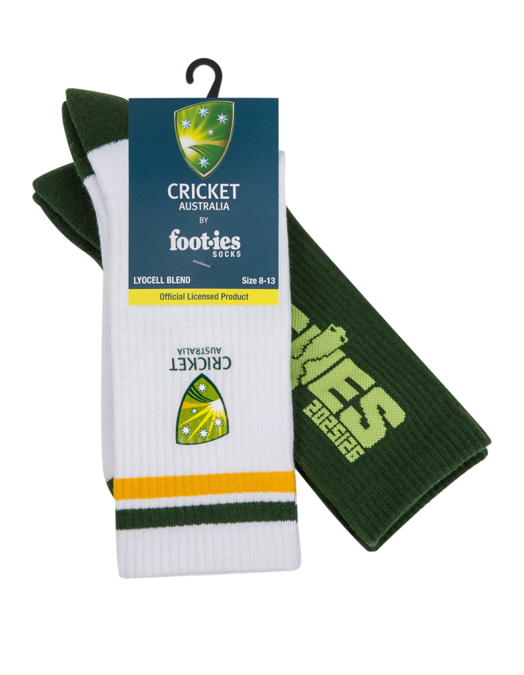 Aussie Cricket Sneaker Socks 2-Pack