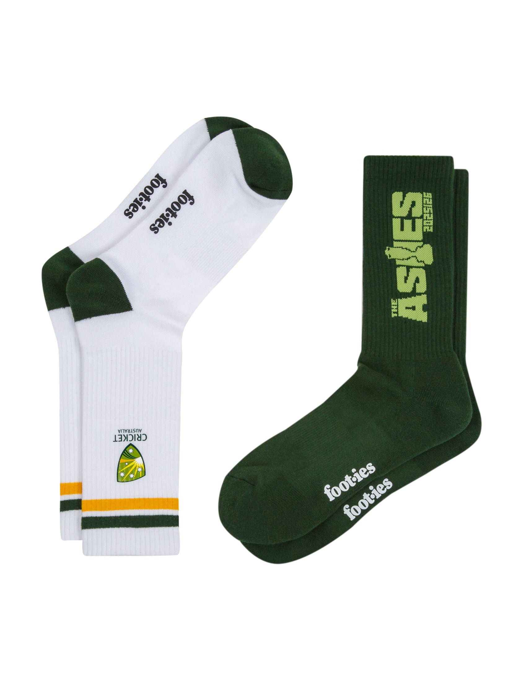 Aussie Cricket Sneaker Socks 2-Pack