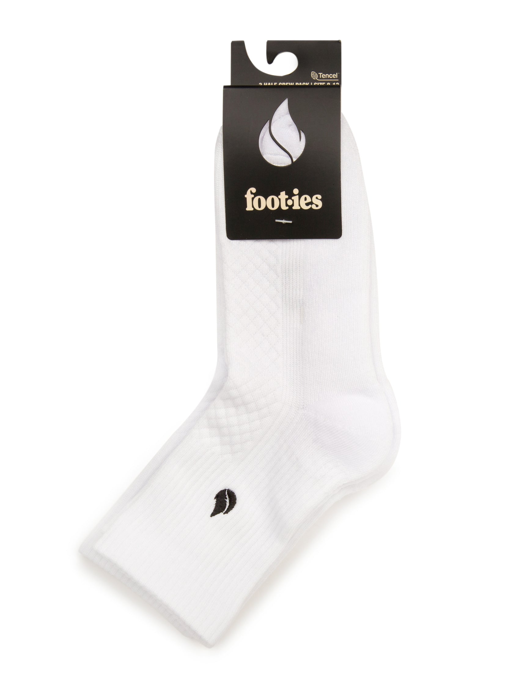 Blaze Half Crew Sneaker Sock White 3-Pack