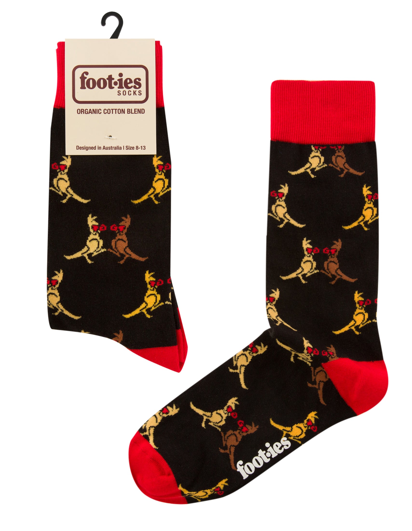 Boxing Kangaroo Organic Cotton Socks