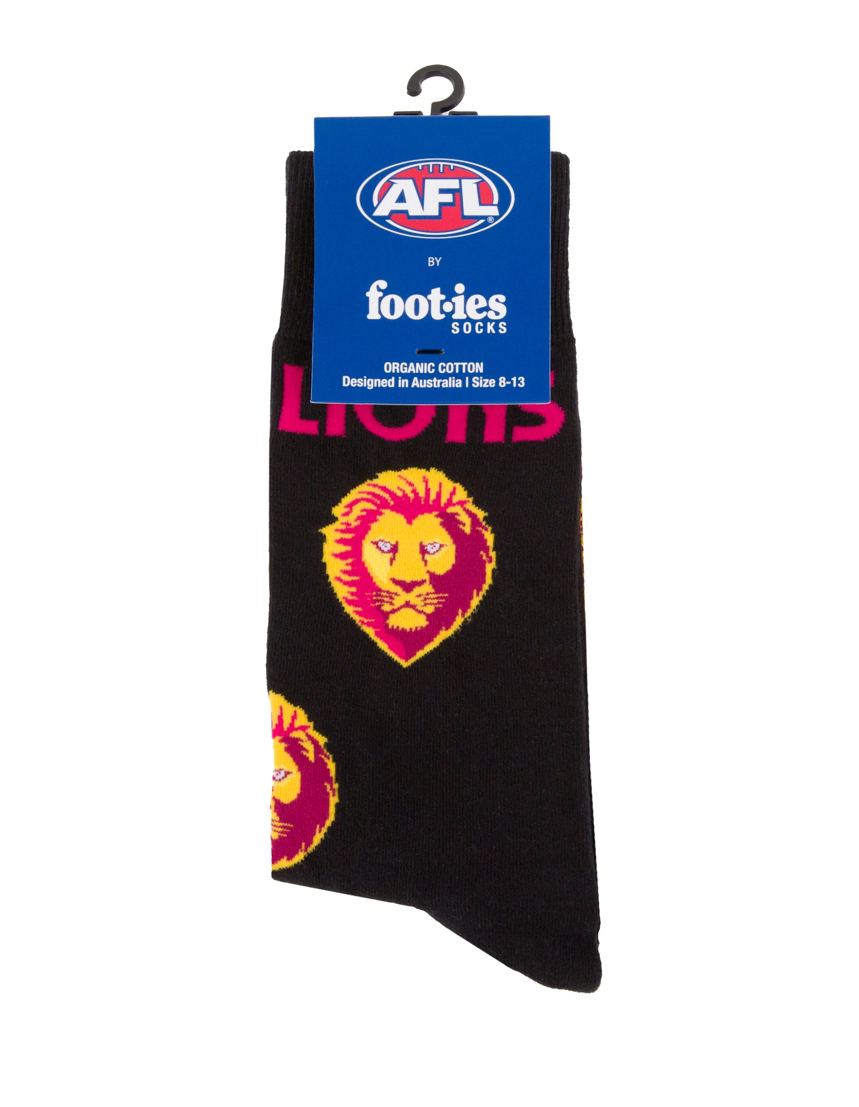 Brisbane Lions Mascot Organic Cotton Socks