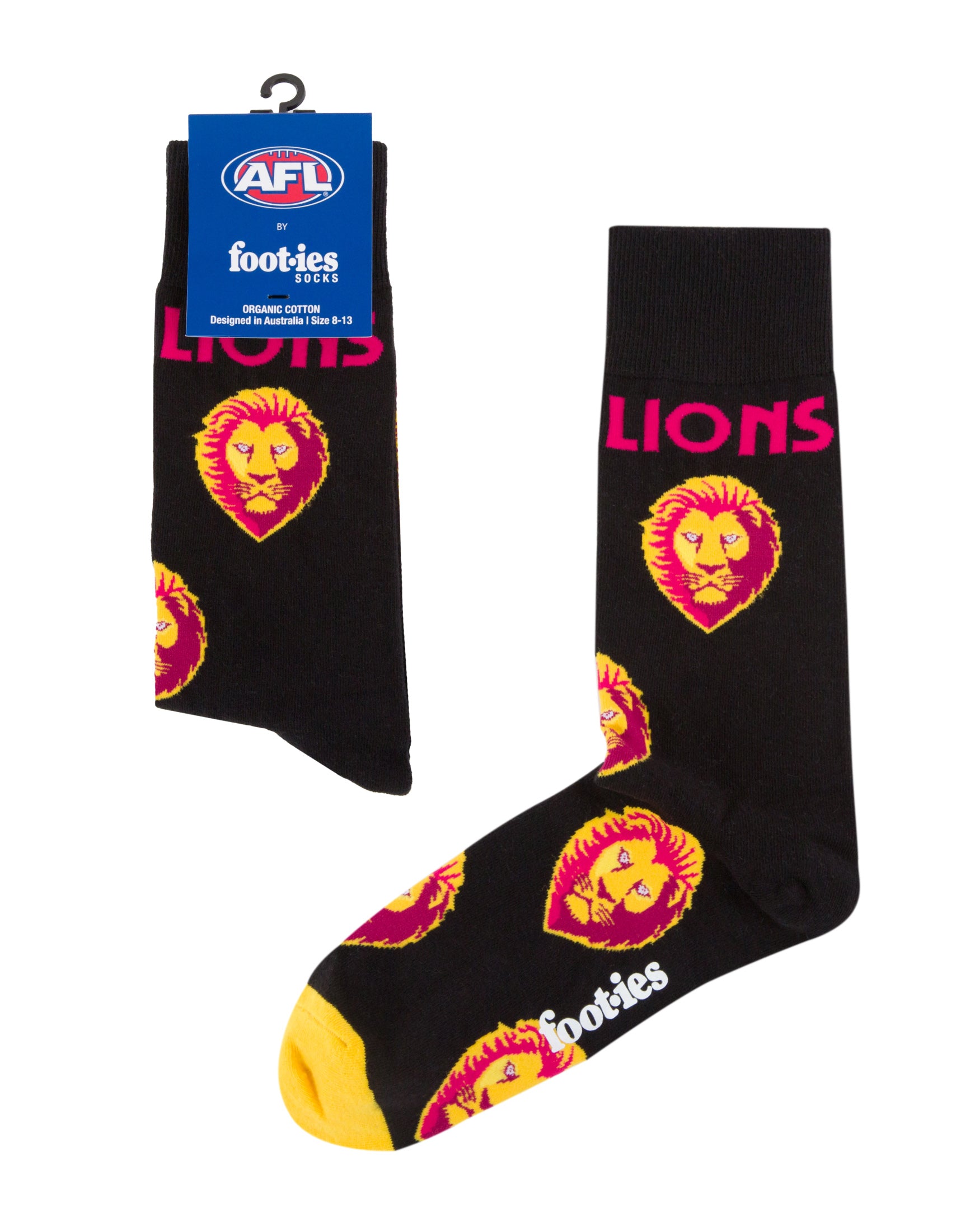 Brisbane Lions Mascot Organic Cotton Socks