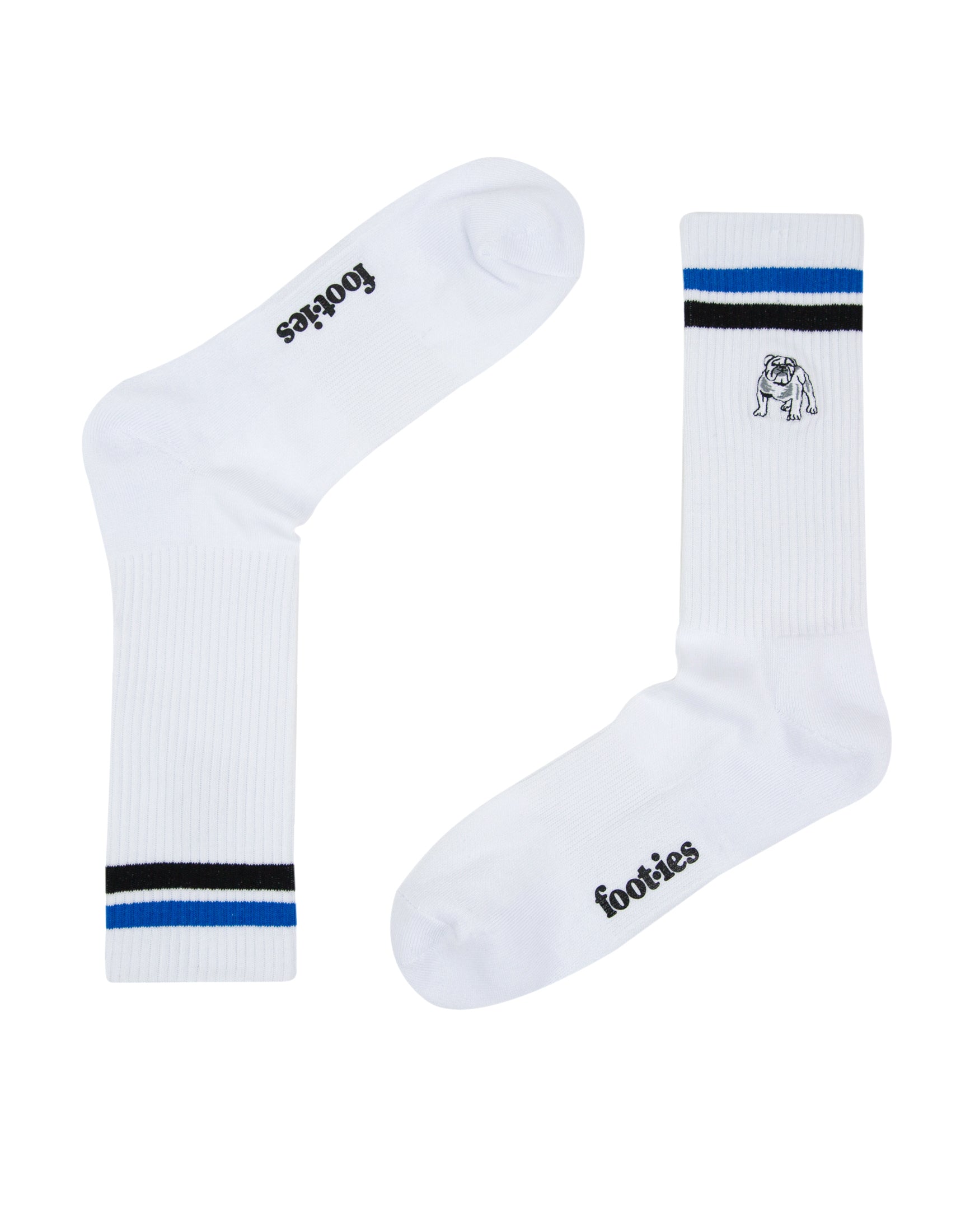 Canterbury-Bankstown Bulldogs Embroidered Sneaker Socks 2 Pack