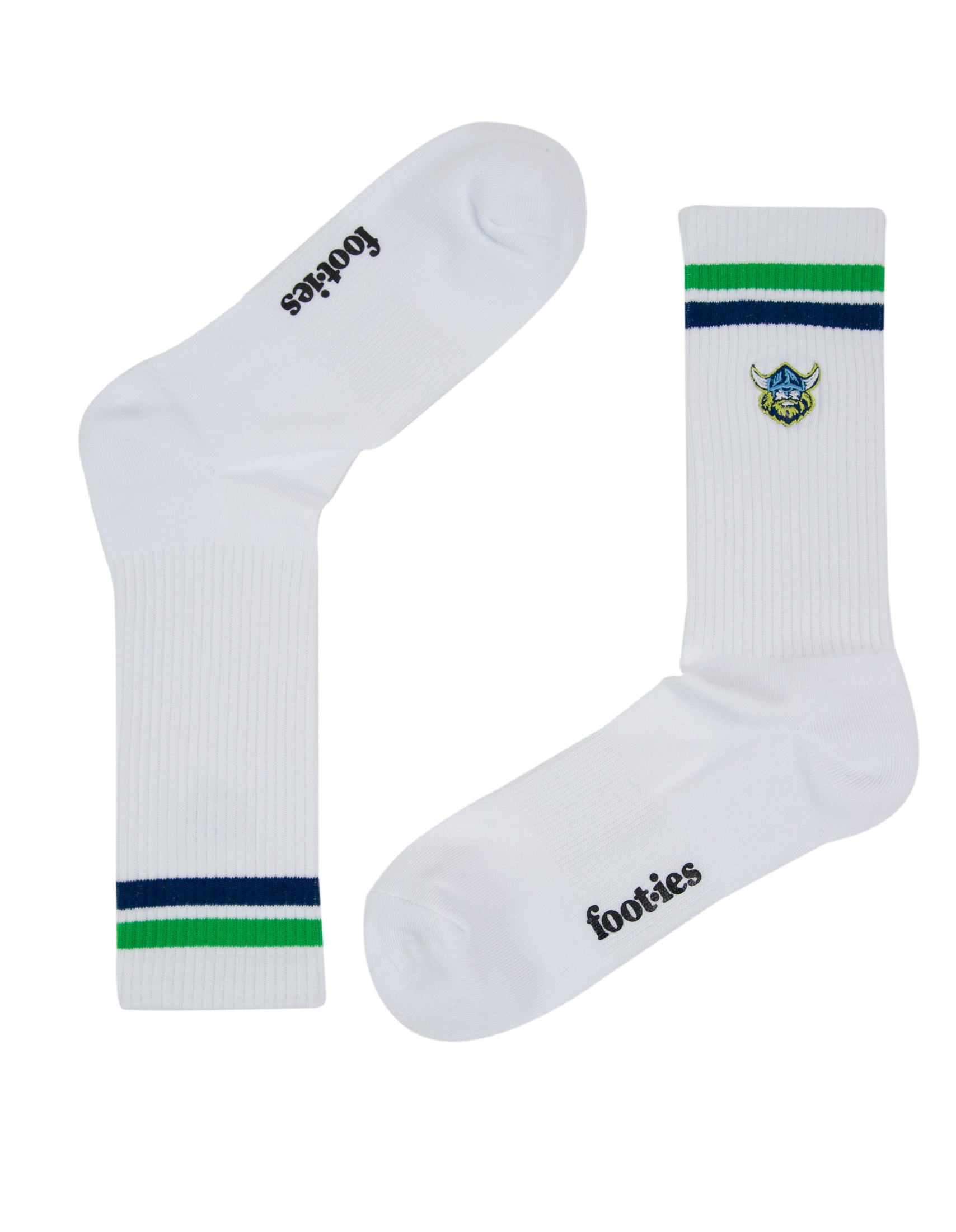 Canberra Raiders Embroidered Sneaker Sock 2 Pack