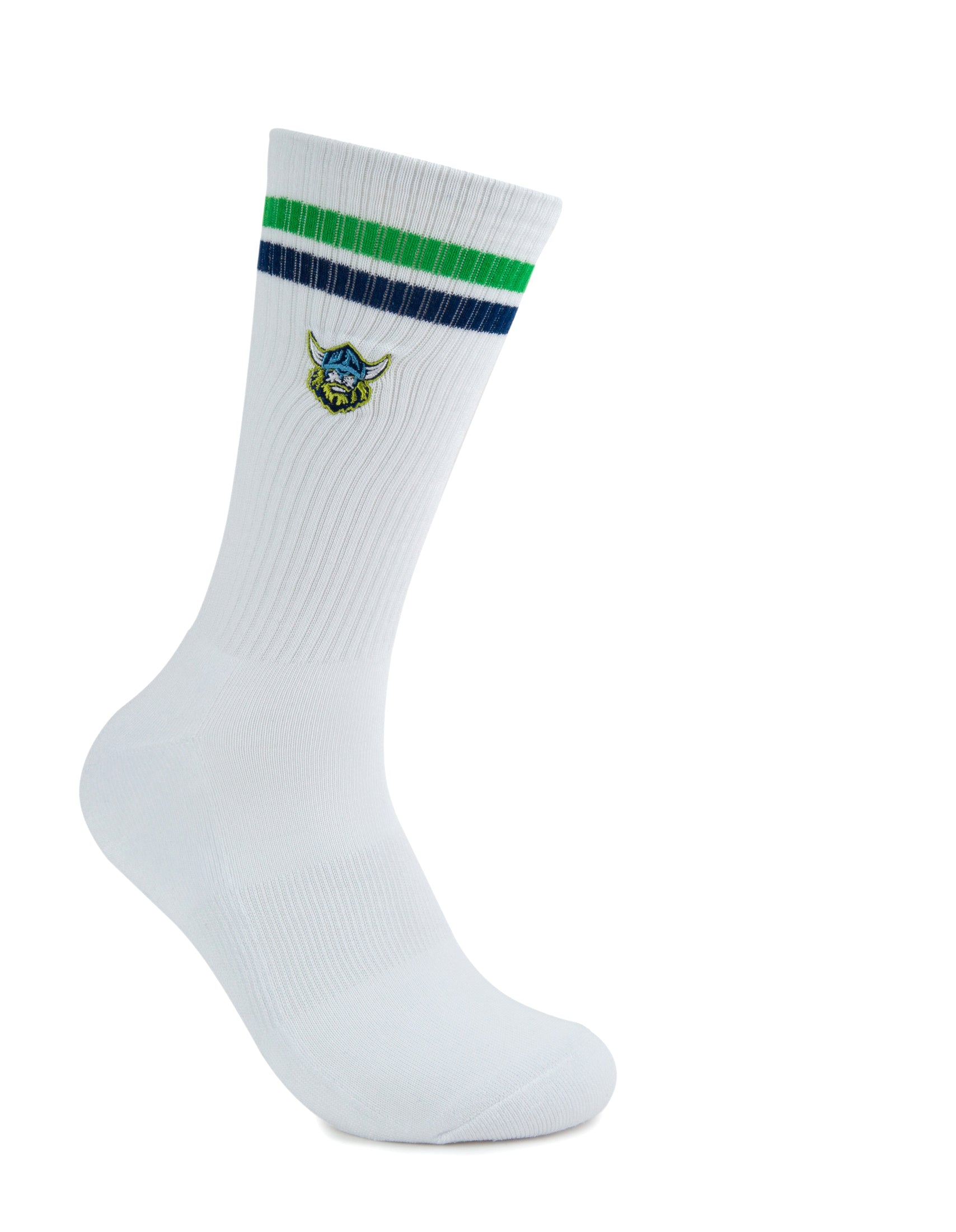 Canberra Raiders Embroidered Sneaker Sock 2 Pack