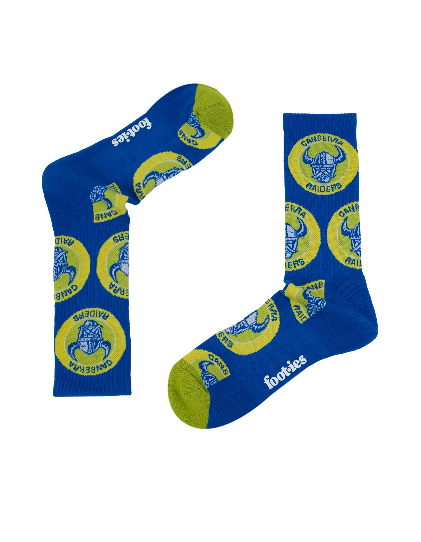 Canberra Raiders Retro Sneaker Sock 2 Pack