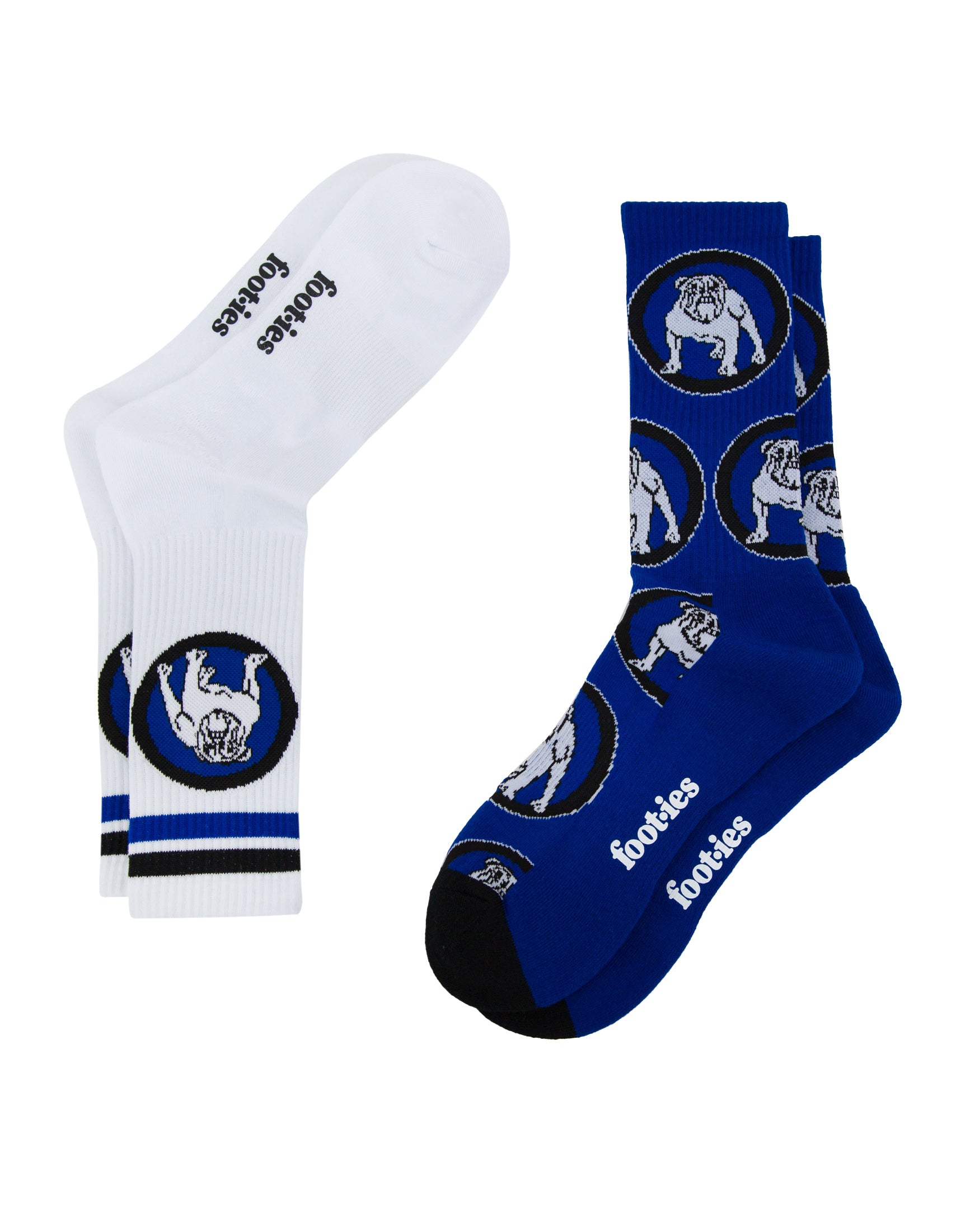 Canterbury-Bankstown Bulldogs Retro Sneaker Sock 2 Pack