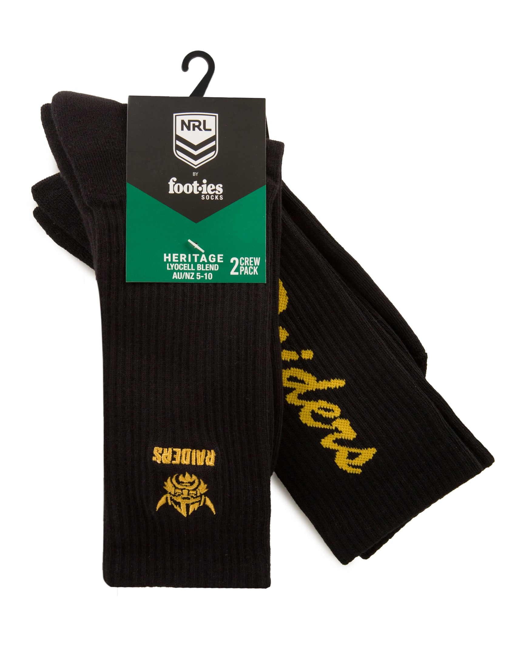Canberra Raiders Sneaker Sock 2-Pack