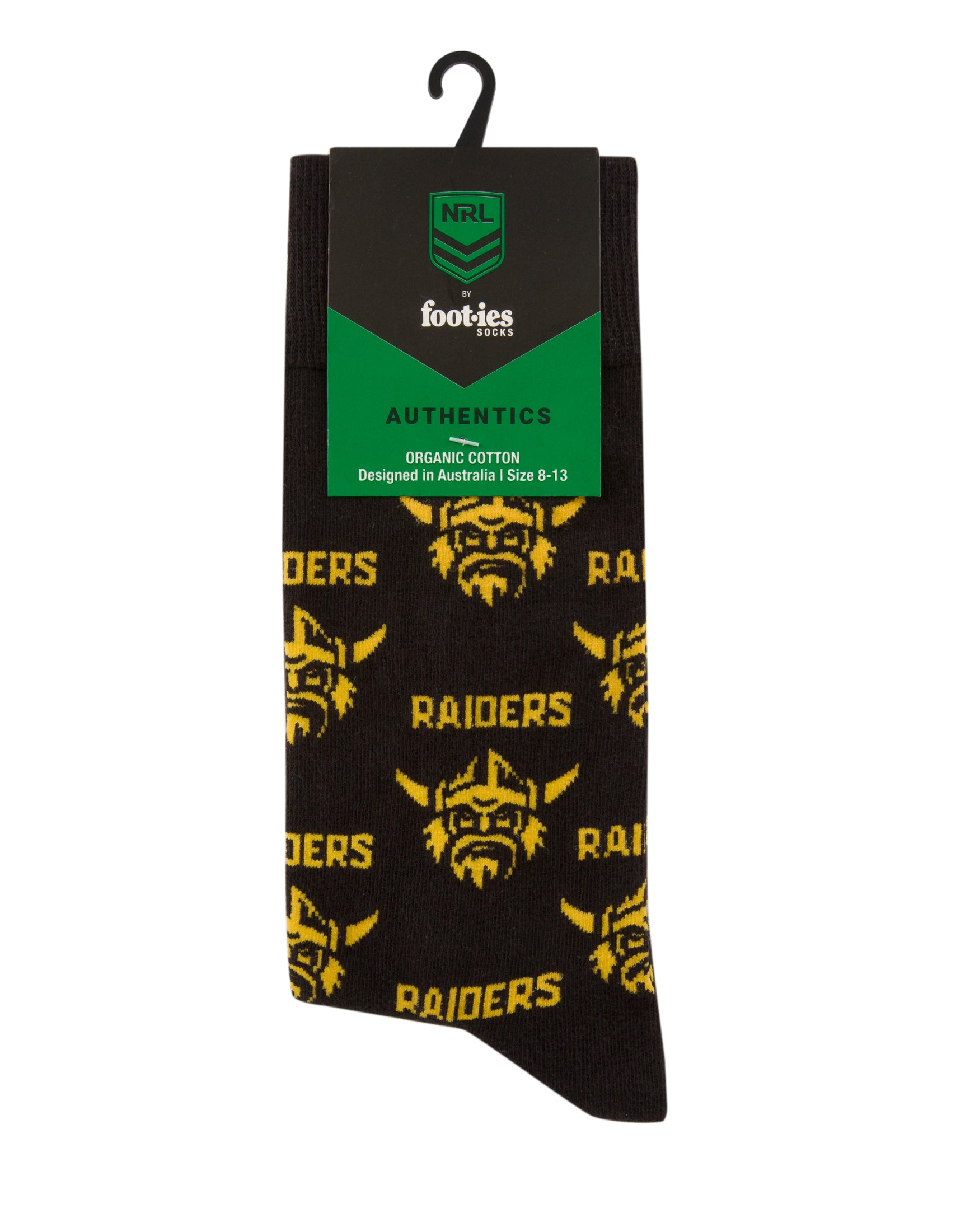 Canberra Raiders Organic Cotton Crew Sock