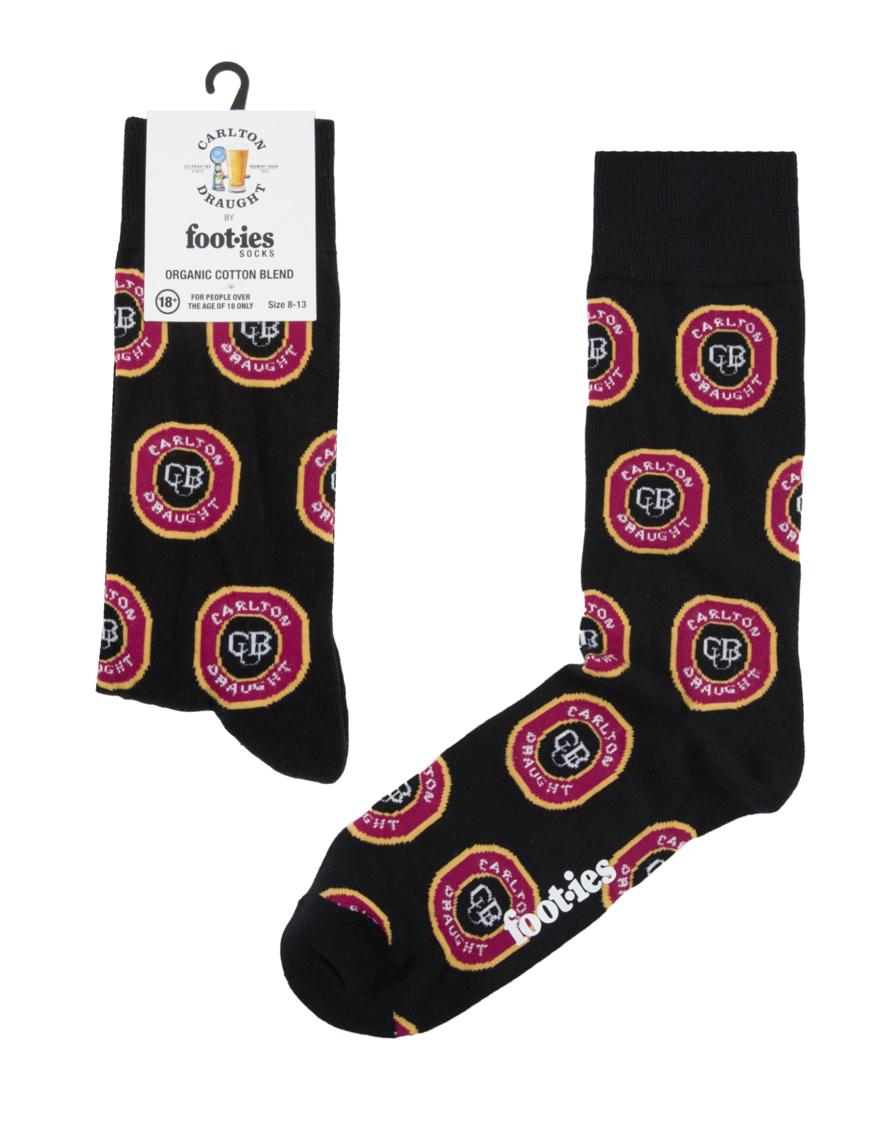 Carlton Draught Logos Organic Cotton Sock