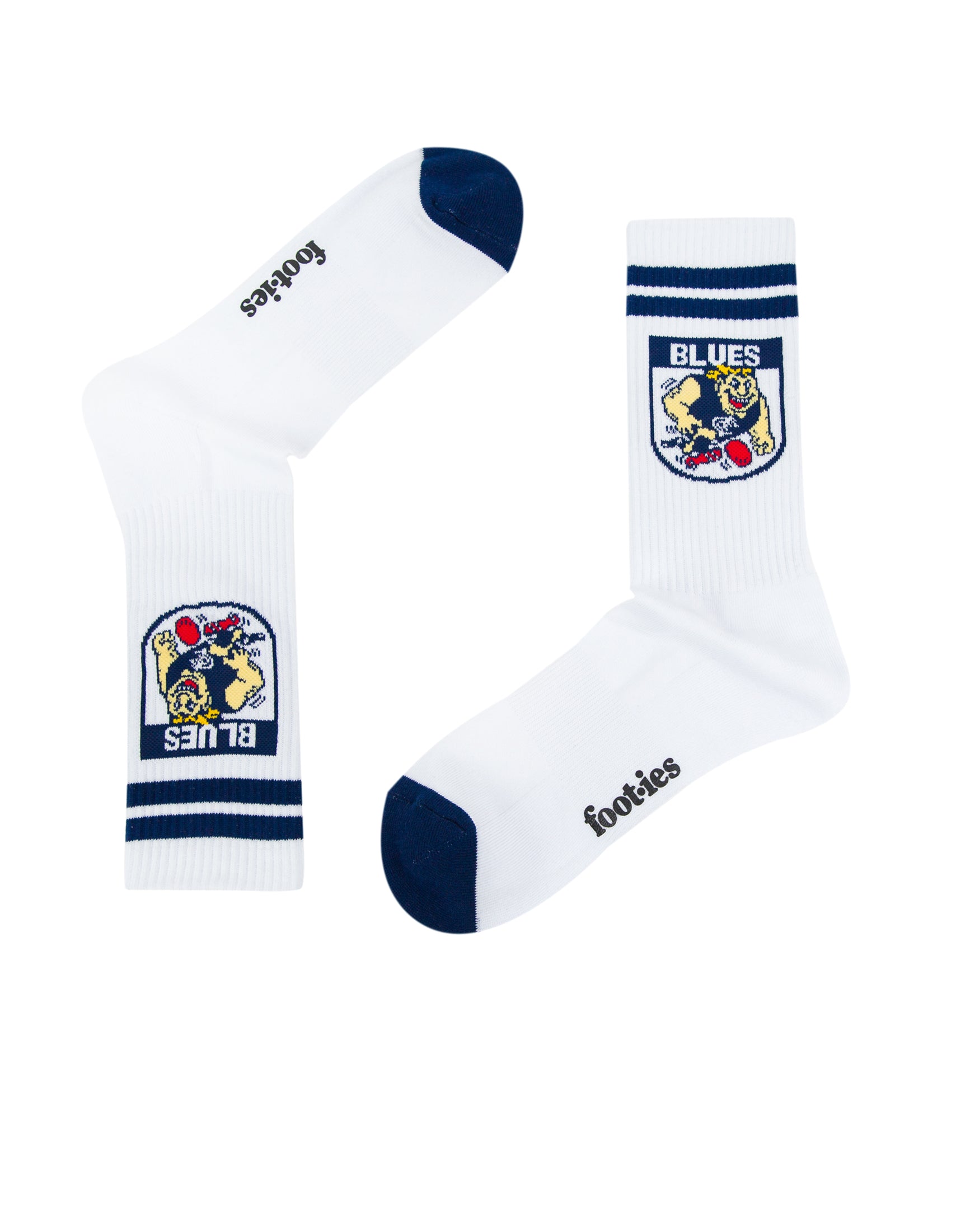 Carlton Blues Retro Sneaker Sock 2 Pack