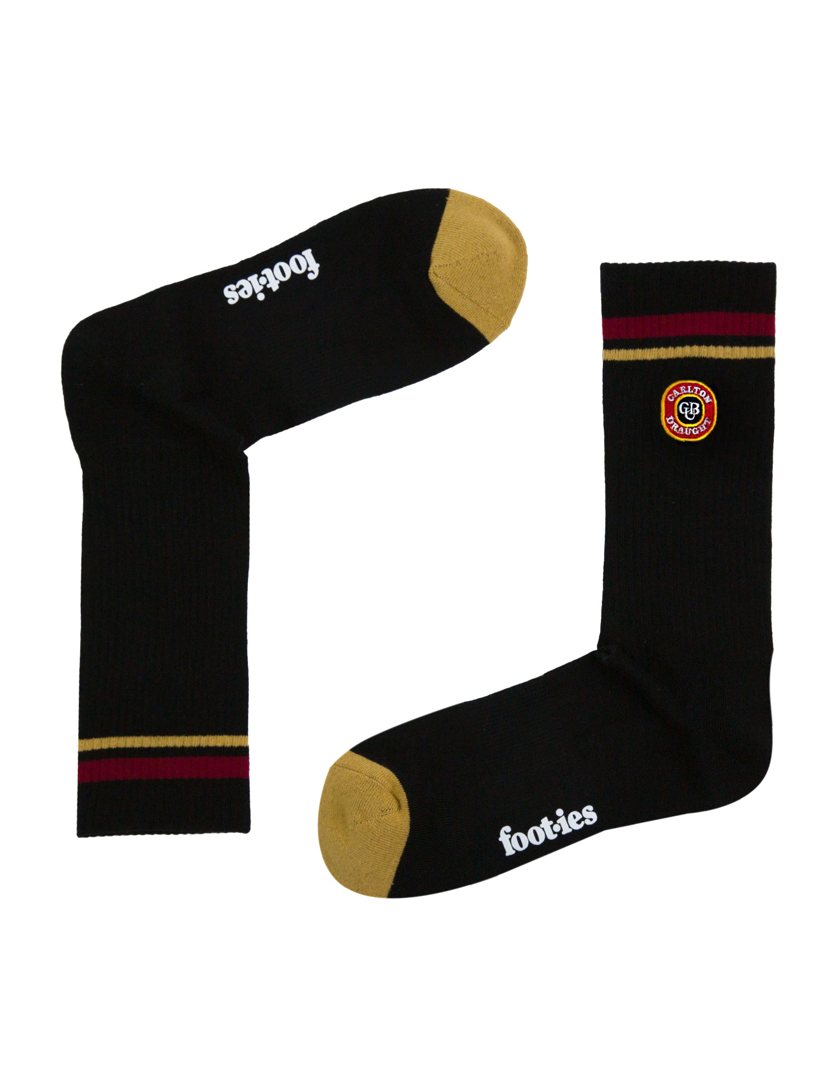 Carlton Draught Pint Logo Sneaker Sock 2 Pack
