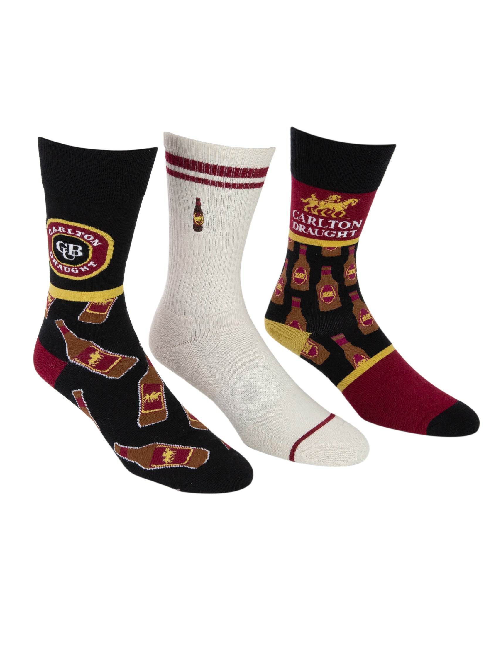 Carlton Draught Socks Combo 3 Pack