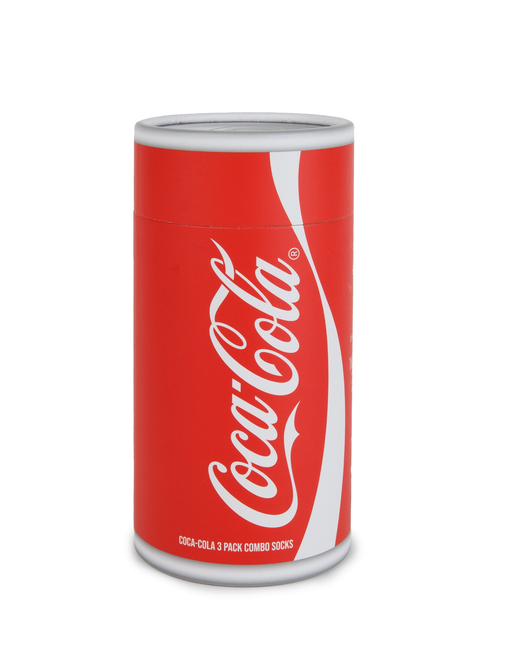 Coca-Cola Retro Sneaker Sock 3 Pack Gift Can