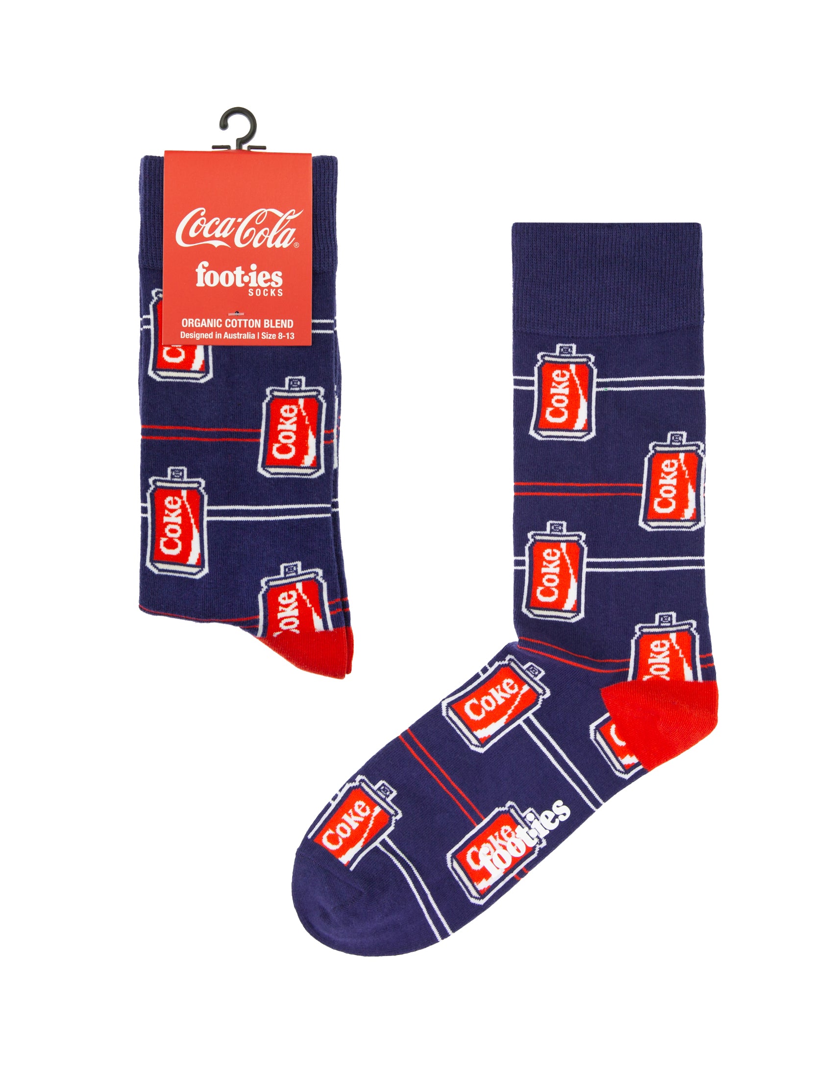 Coke Cans Stripe Organic Cotton Socks