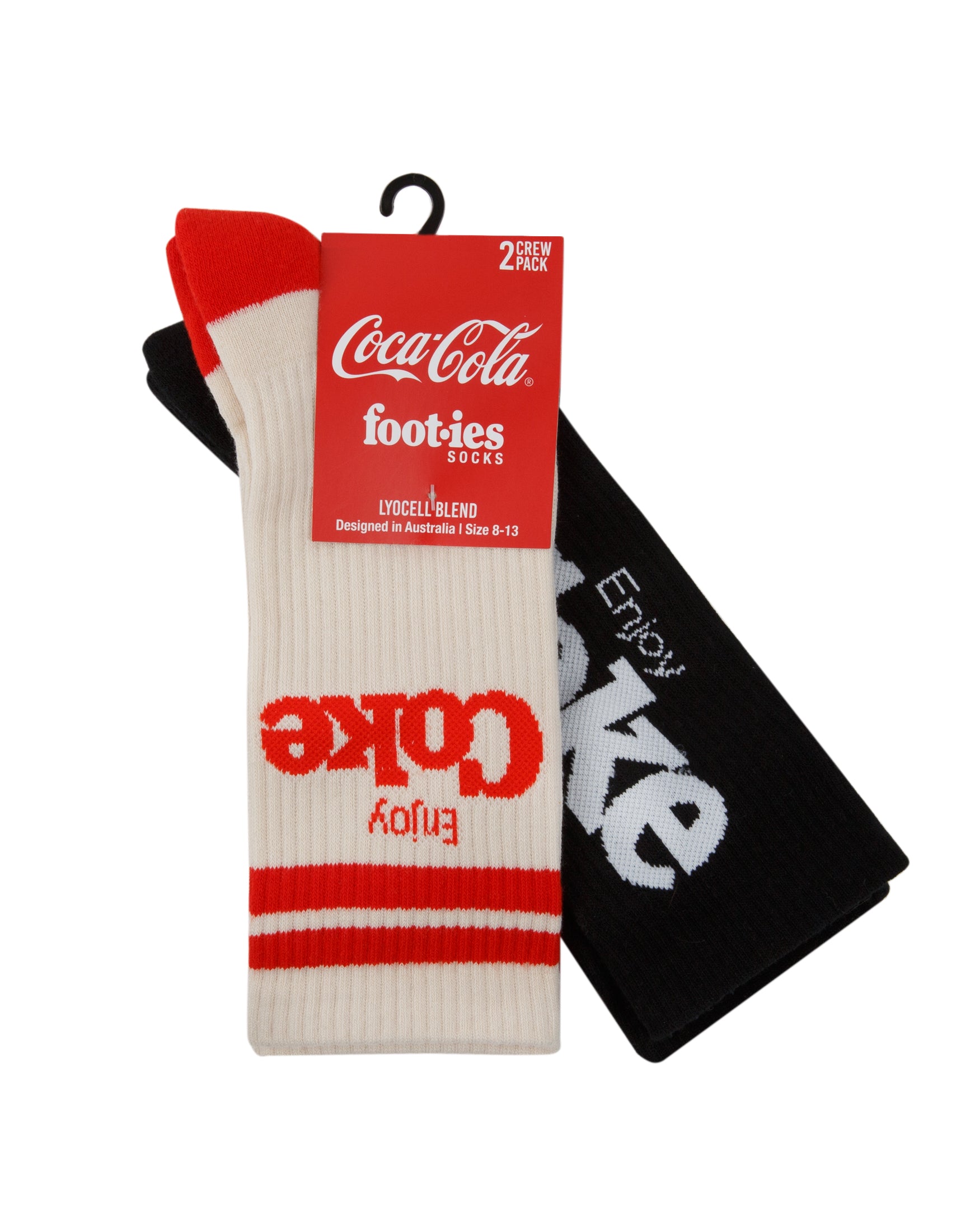 Coke Logo Sneaker 2 Pack Socks