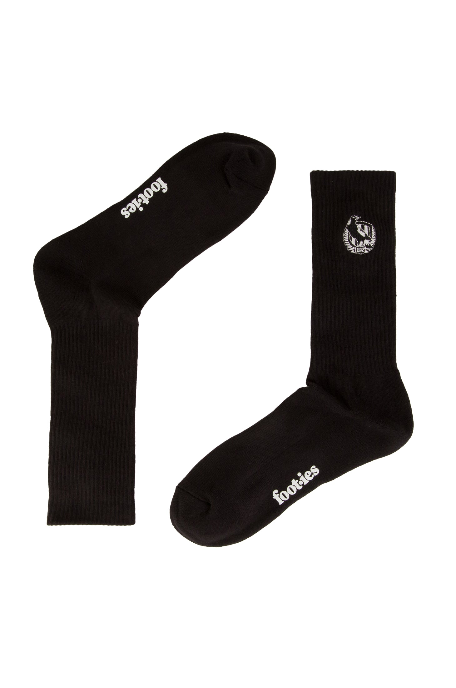 Collingwood Magpies Sneaker Sock 2-Pack