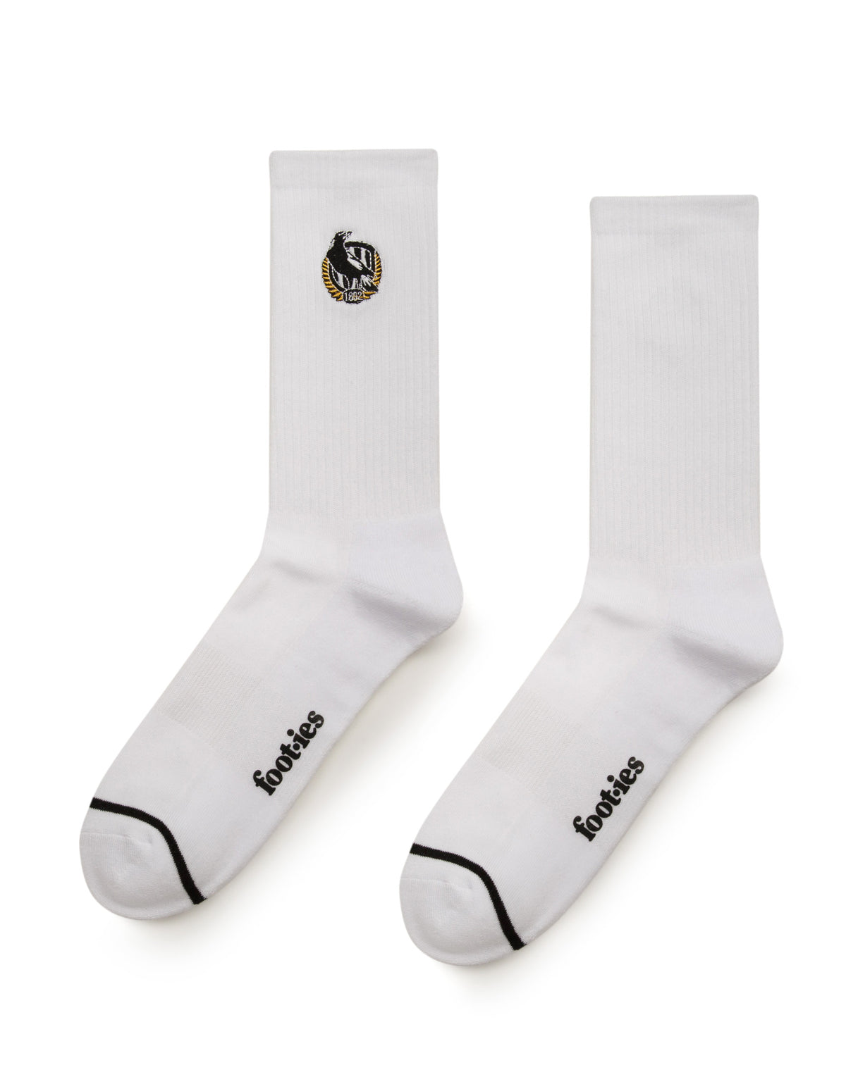 Collingwood Magpies Sneaker Sock 2 Pack Gift Box