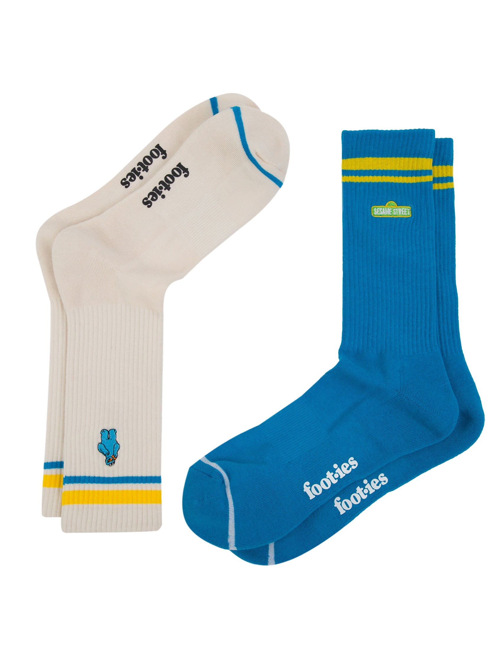 Cookie Monster Sneaker Sock 2 Pack