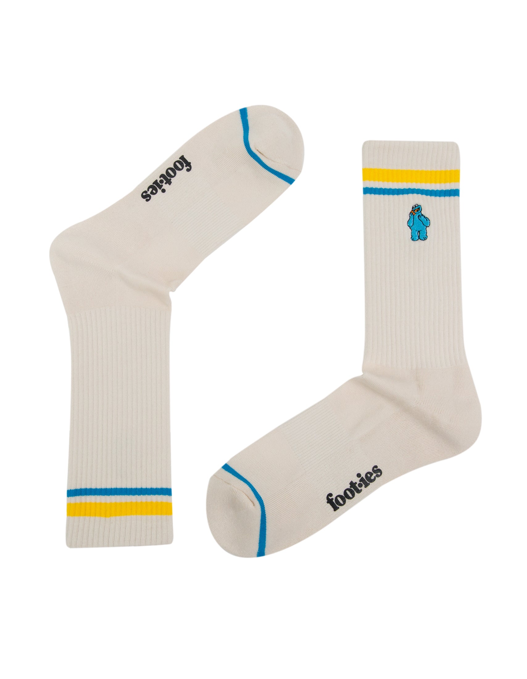 Cookie Monster Sneaker Sock 2 Pack