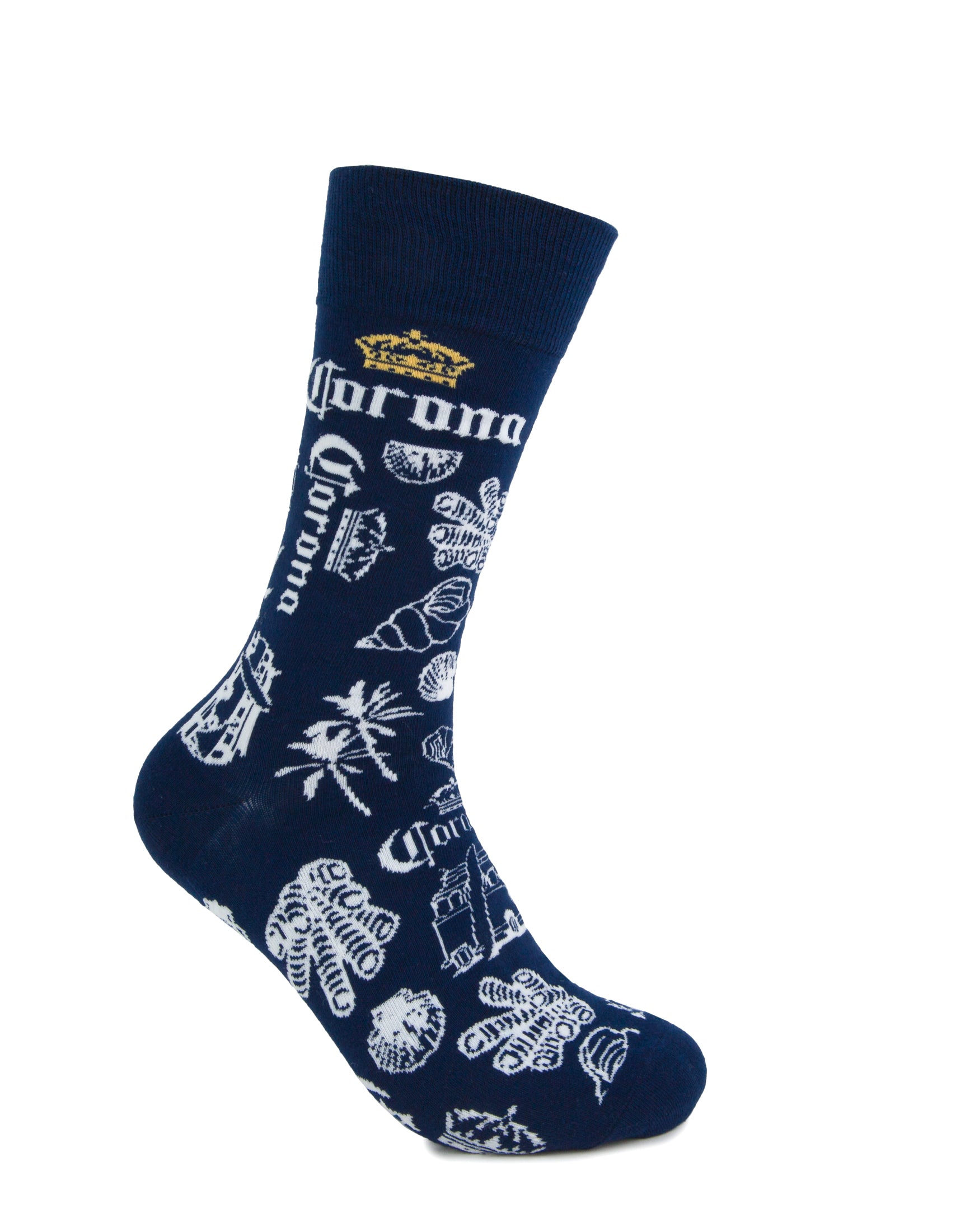 Corona Outline Organic Cotton Sock
