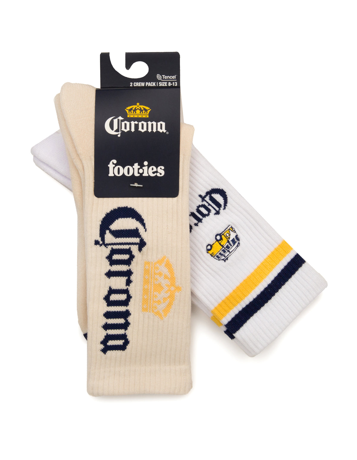 Corona Beach Cruiser Sneaker Sock 2-Pack